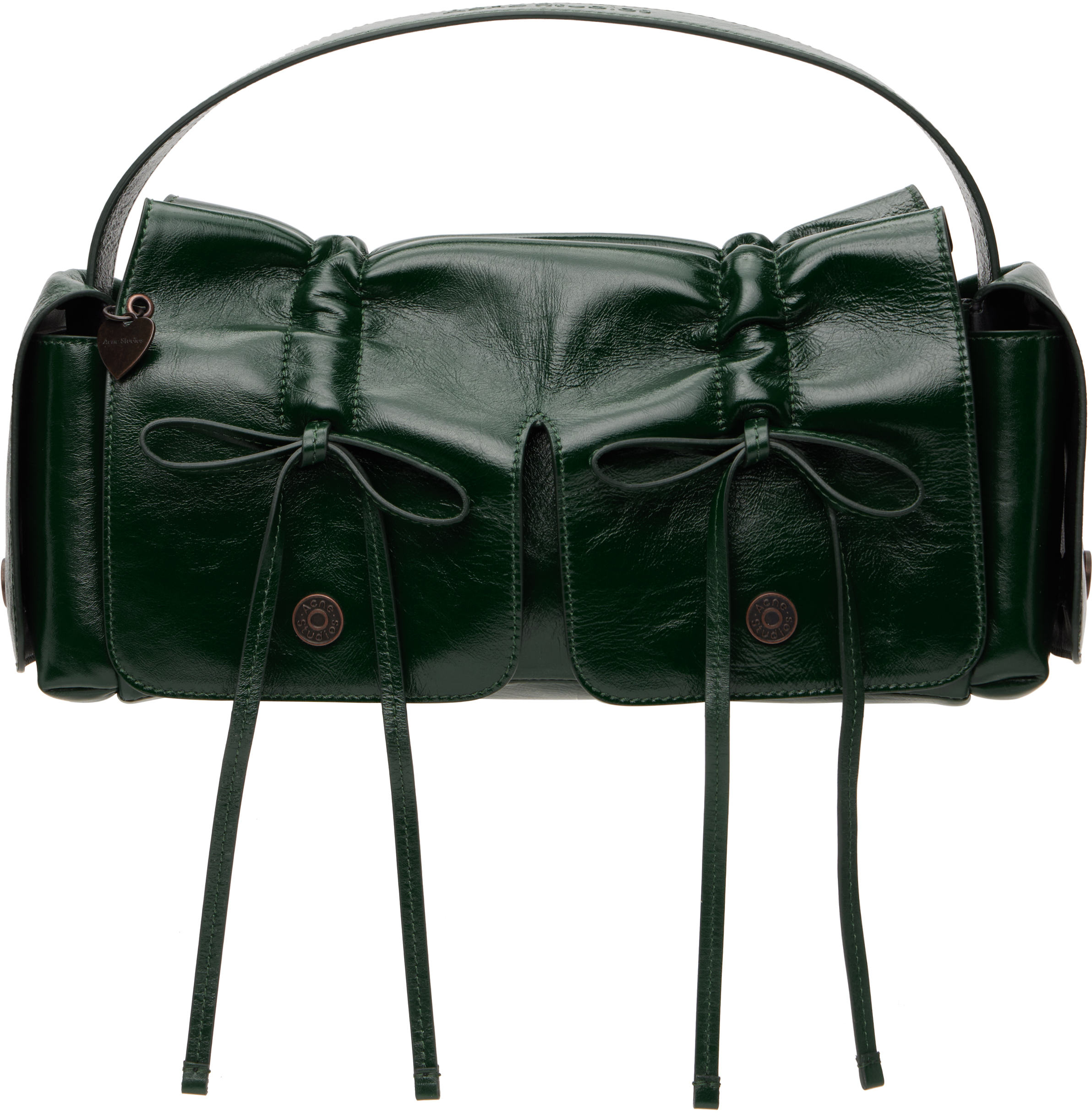 ショルダーバッグ・ポシェット ACNE STUDIOS Women Messenger Bags A10432 AAX green Acne Studios - Multipocket bag - Dark green