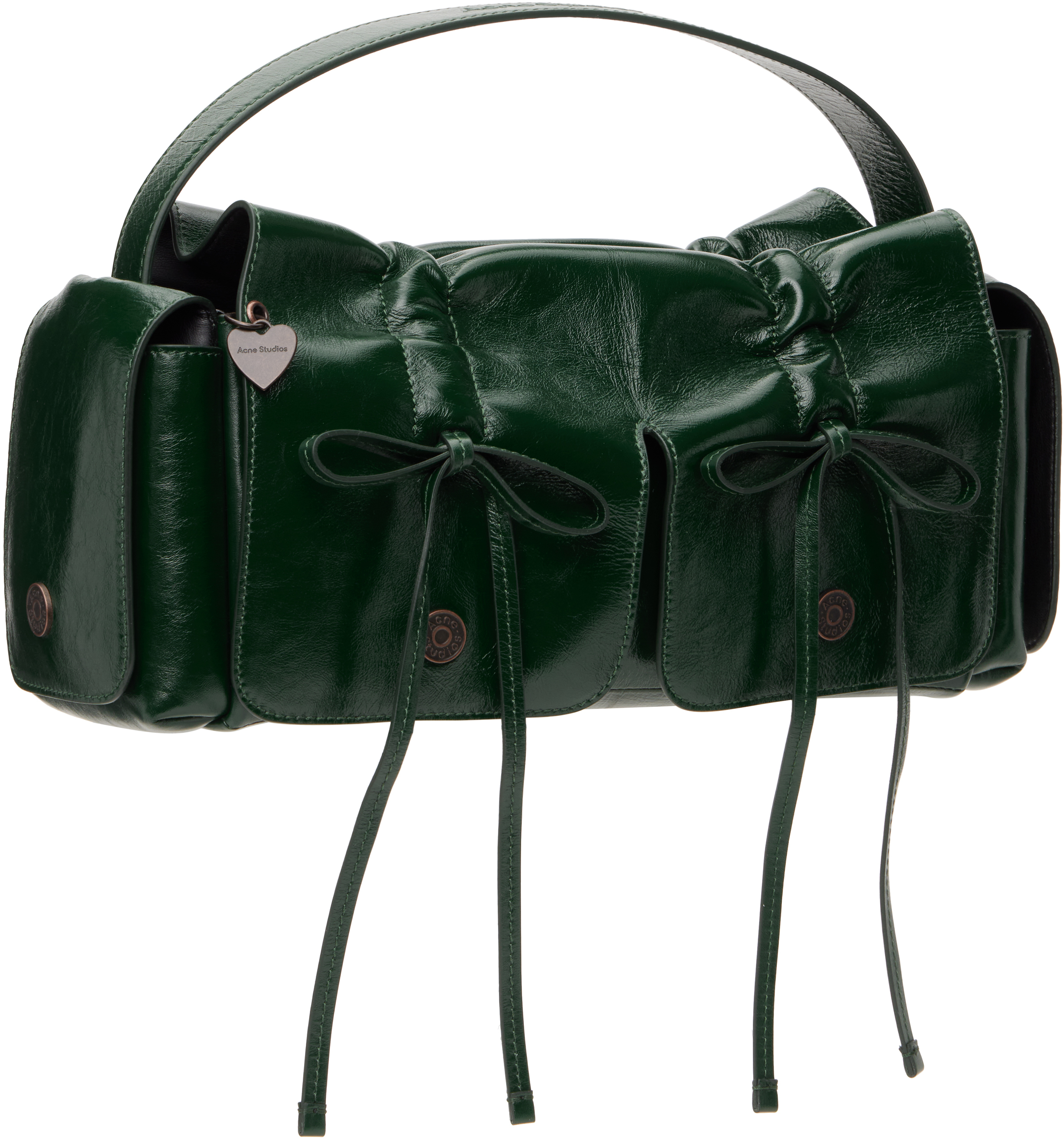 Acne Studios Green Multipocket Bag In Aax Dark Green