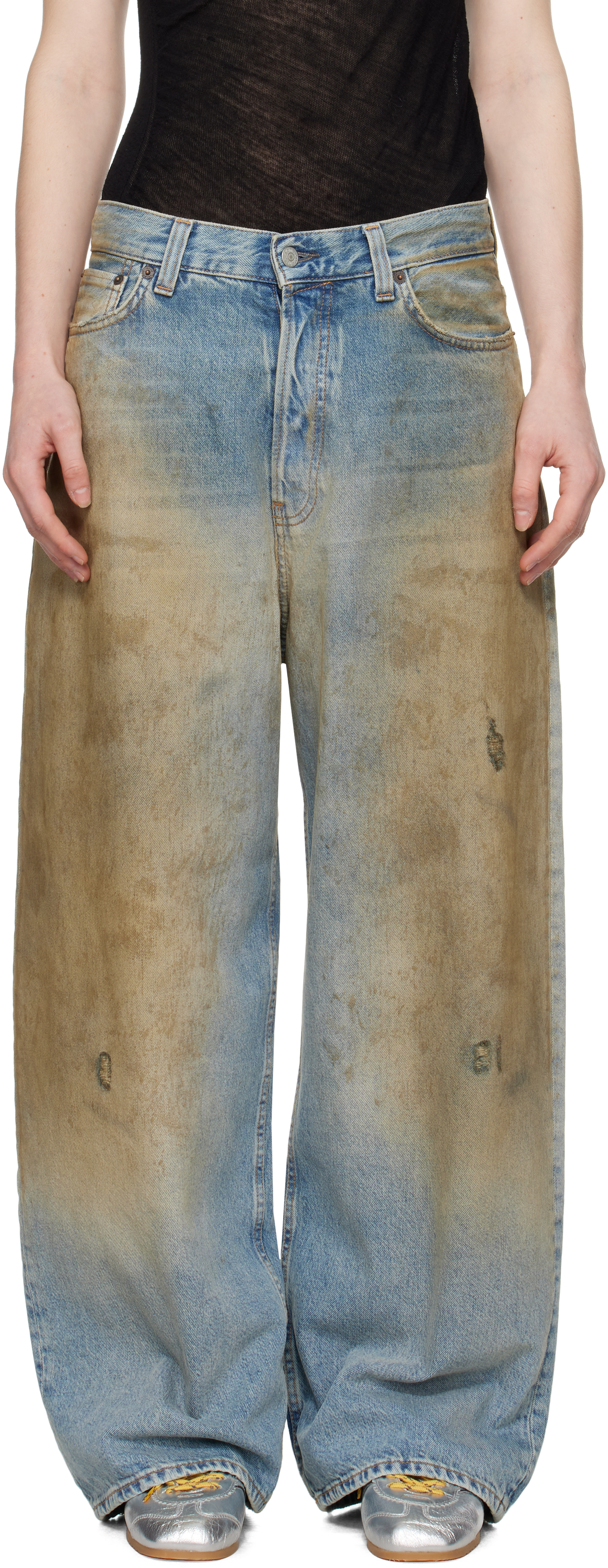 Acne Studios: Blue Super Baggy Fit 2023 Jeans | SSENSE
