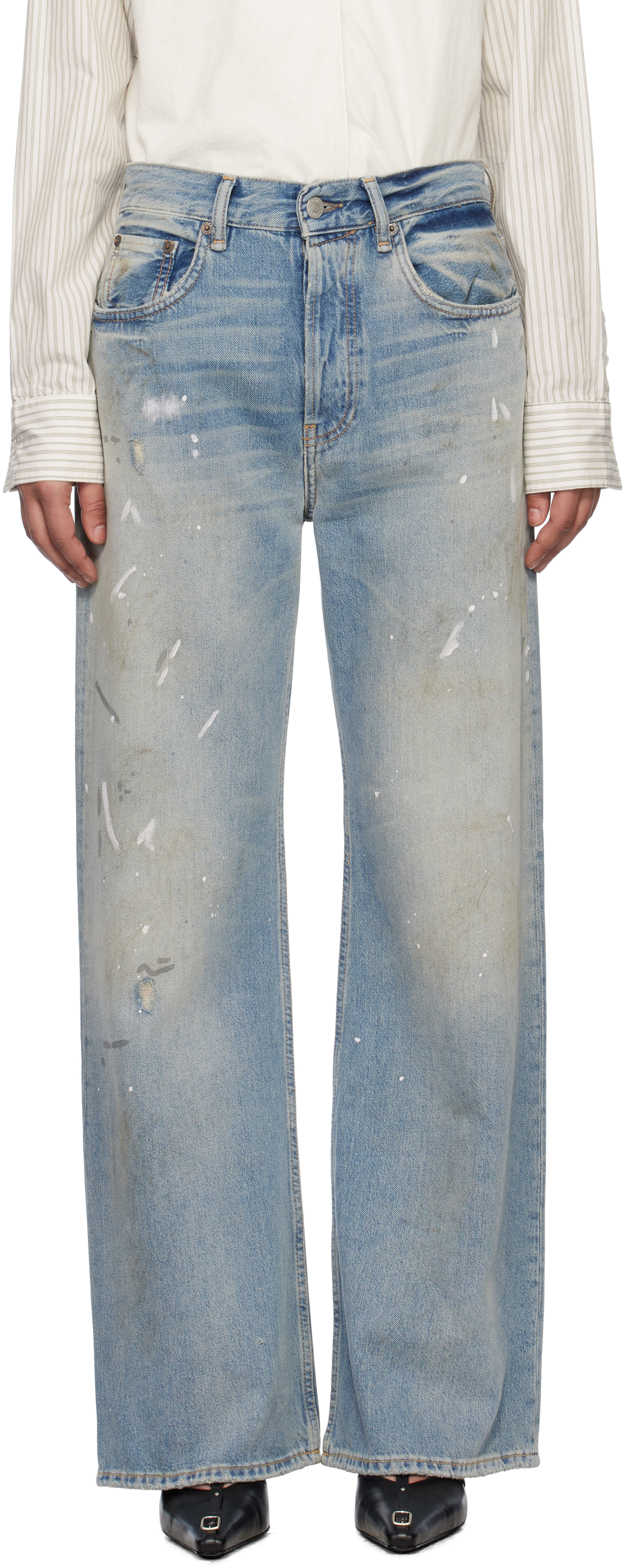 Acne Studios: Blue Loose Fit 2021F Jeans | SSENSE