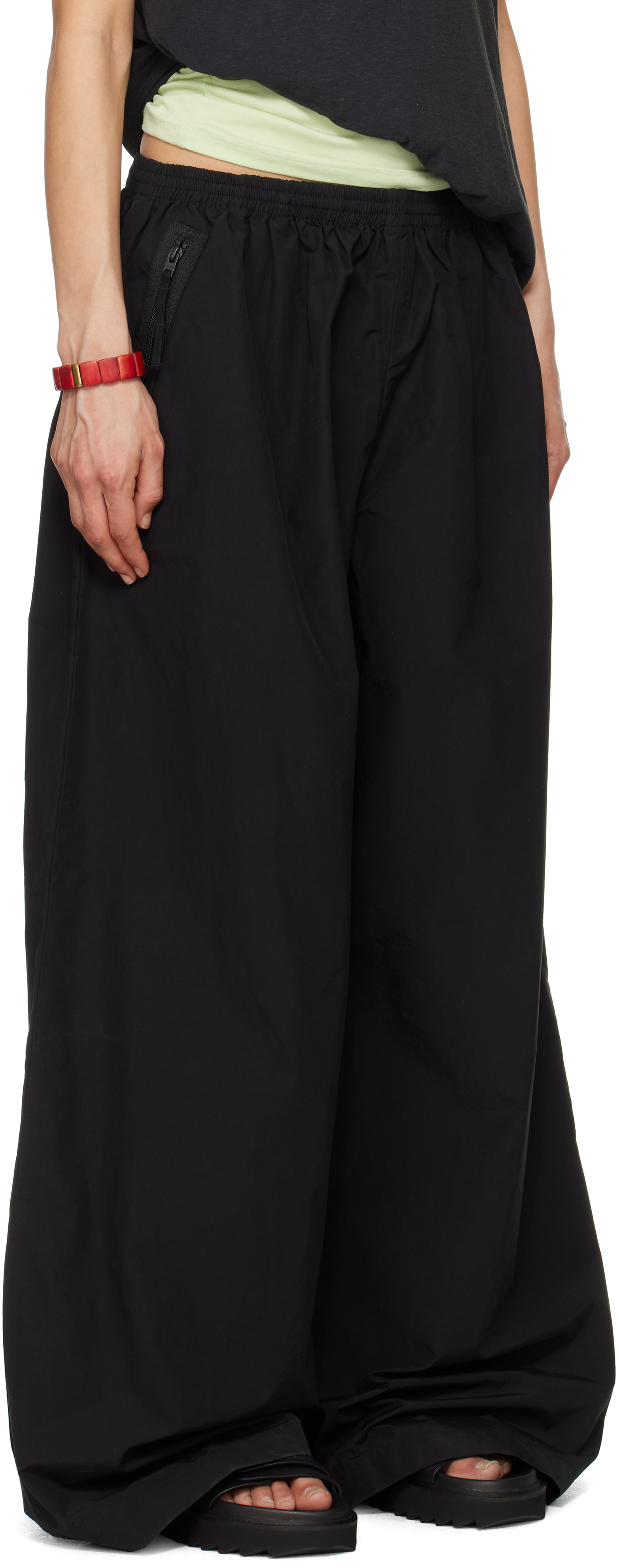Acne Studios Black Relaxed Fit Lounge Pants In 900 Black