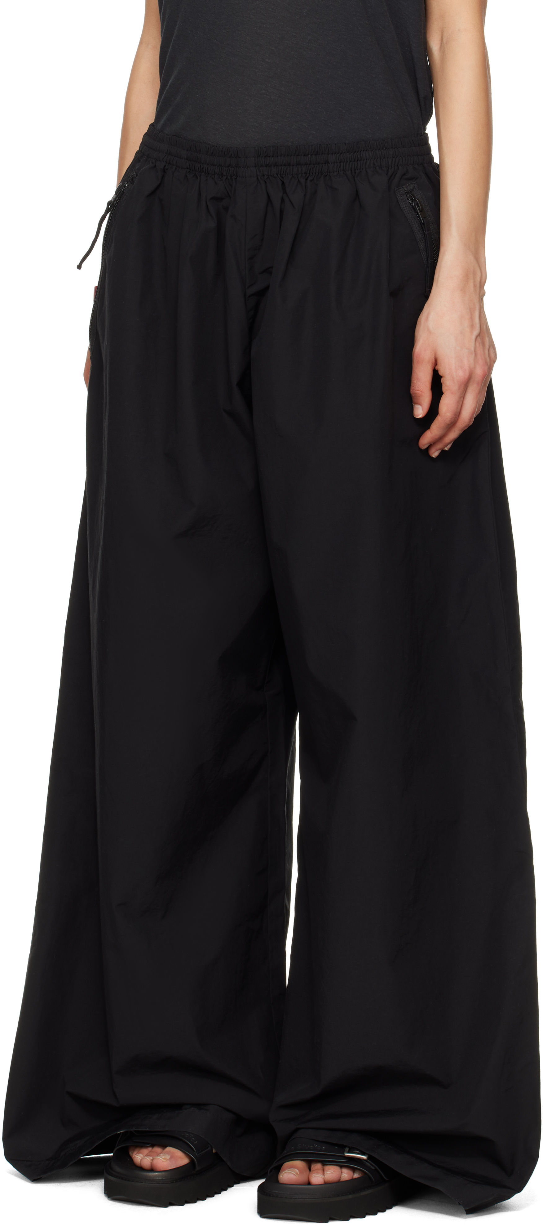 Acne Studios Black Relaxed Fit Lounge Pants In 900 Black