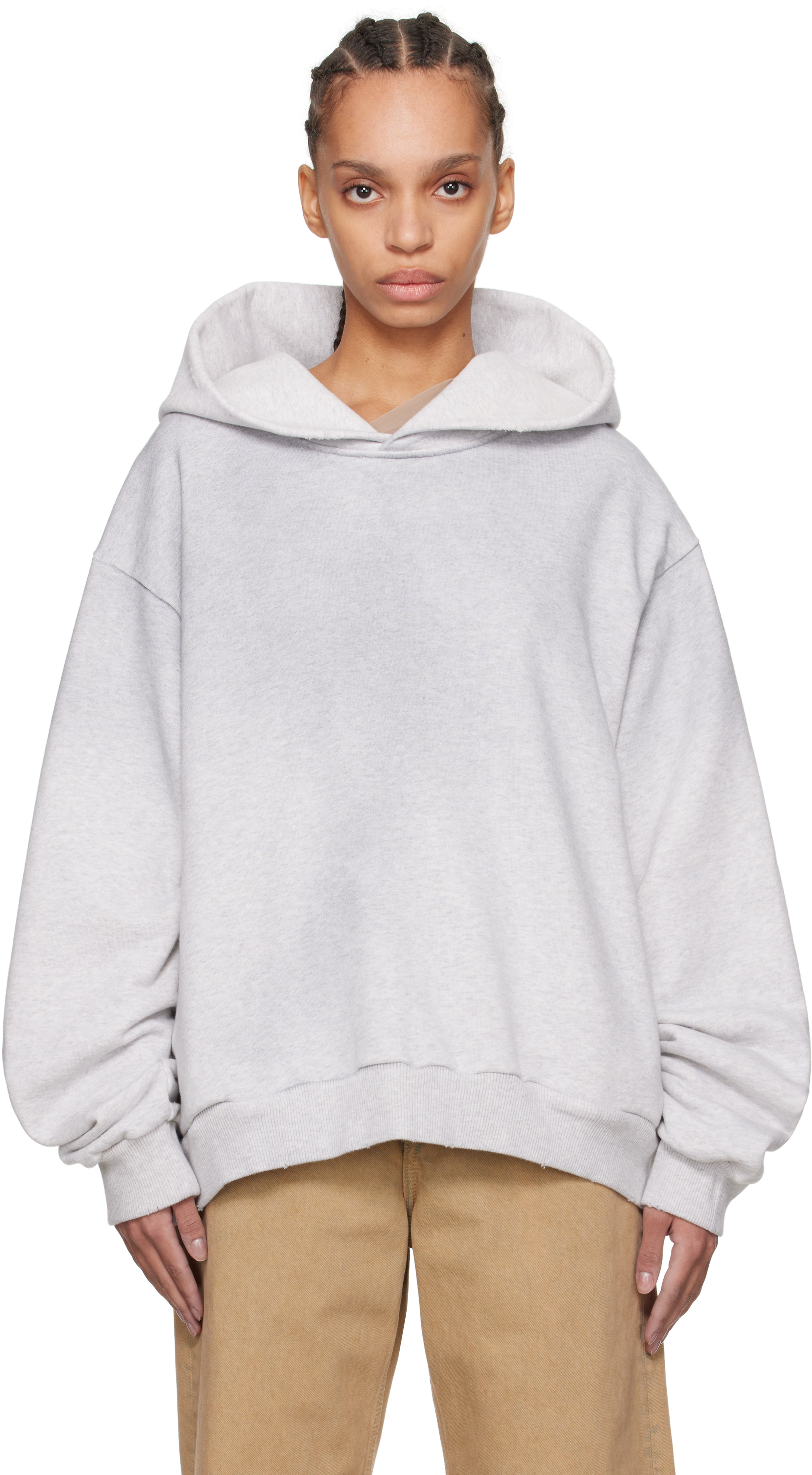 【関税込み】Acne Studios グレー ロゴ フーディ Acne Studiosのグレー ロゴ フーディがセール中