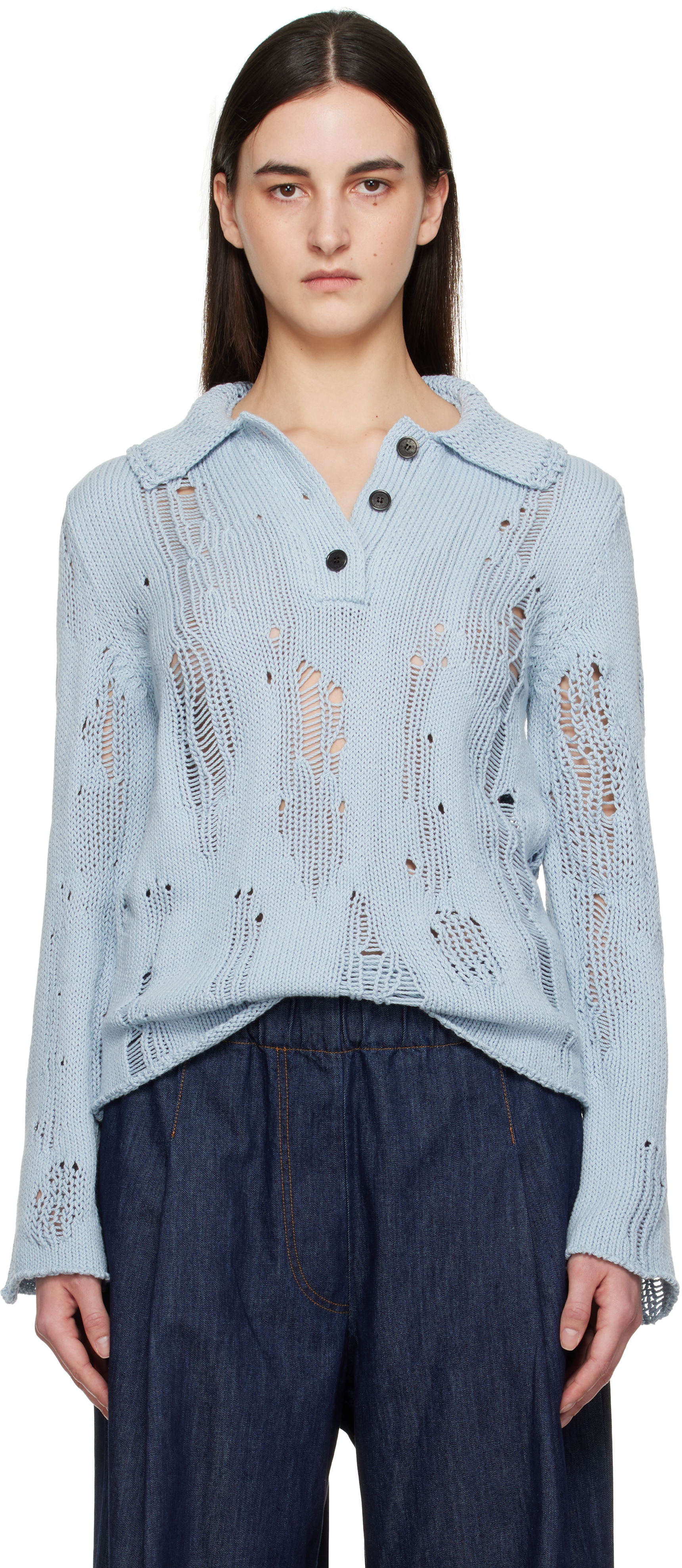 Blue Natural Cord Polo
