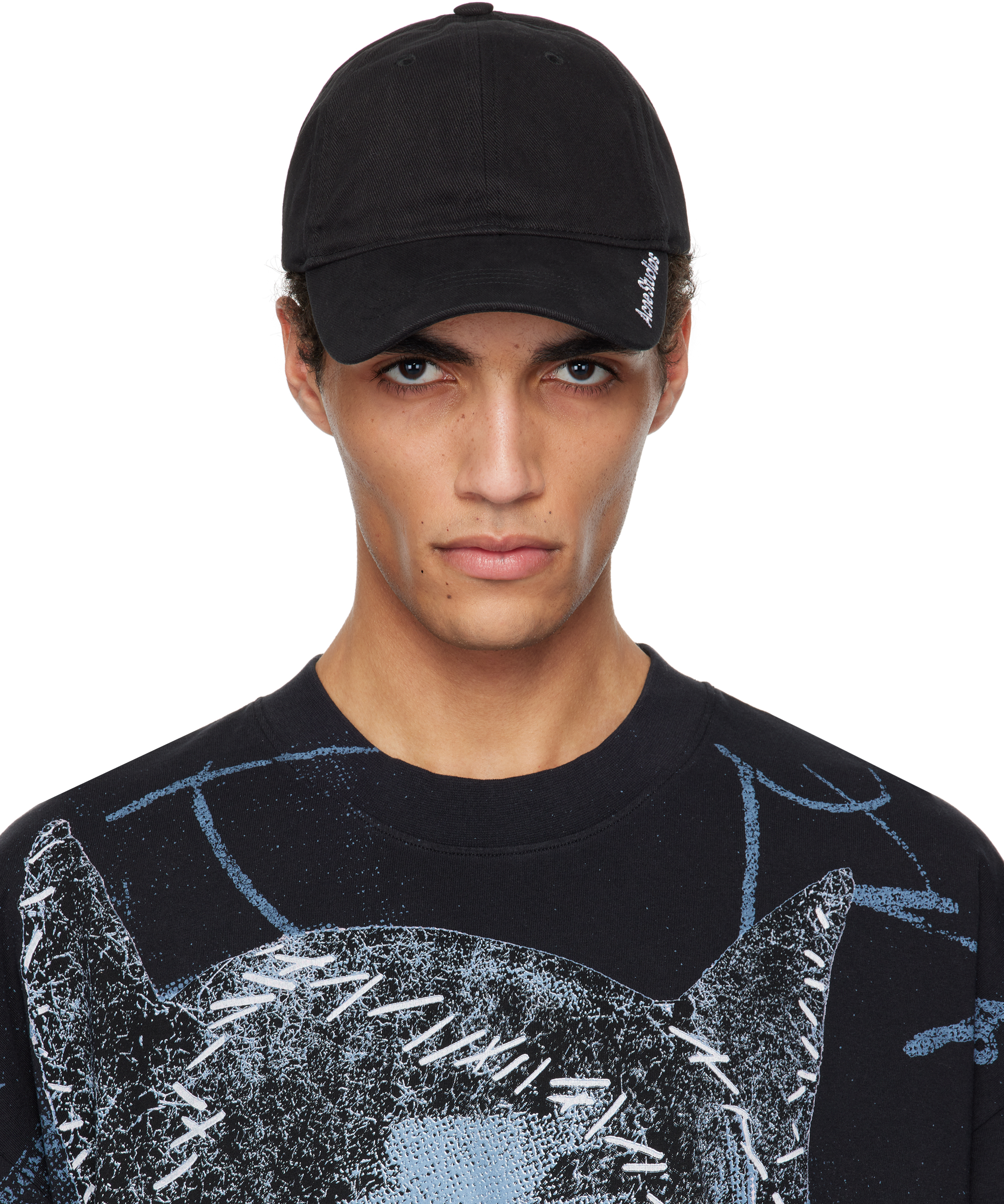 Black Twill Logo Cap