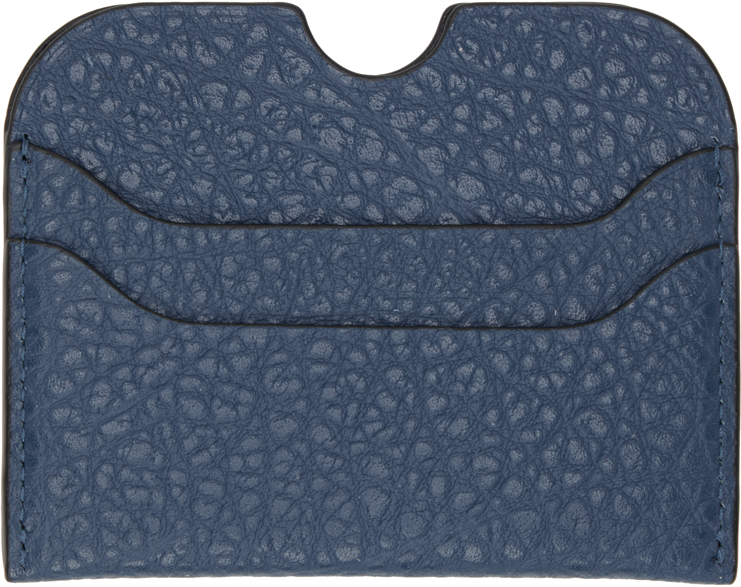 ACNE STUDIOS BLUE LEATHER CARD HOLDER