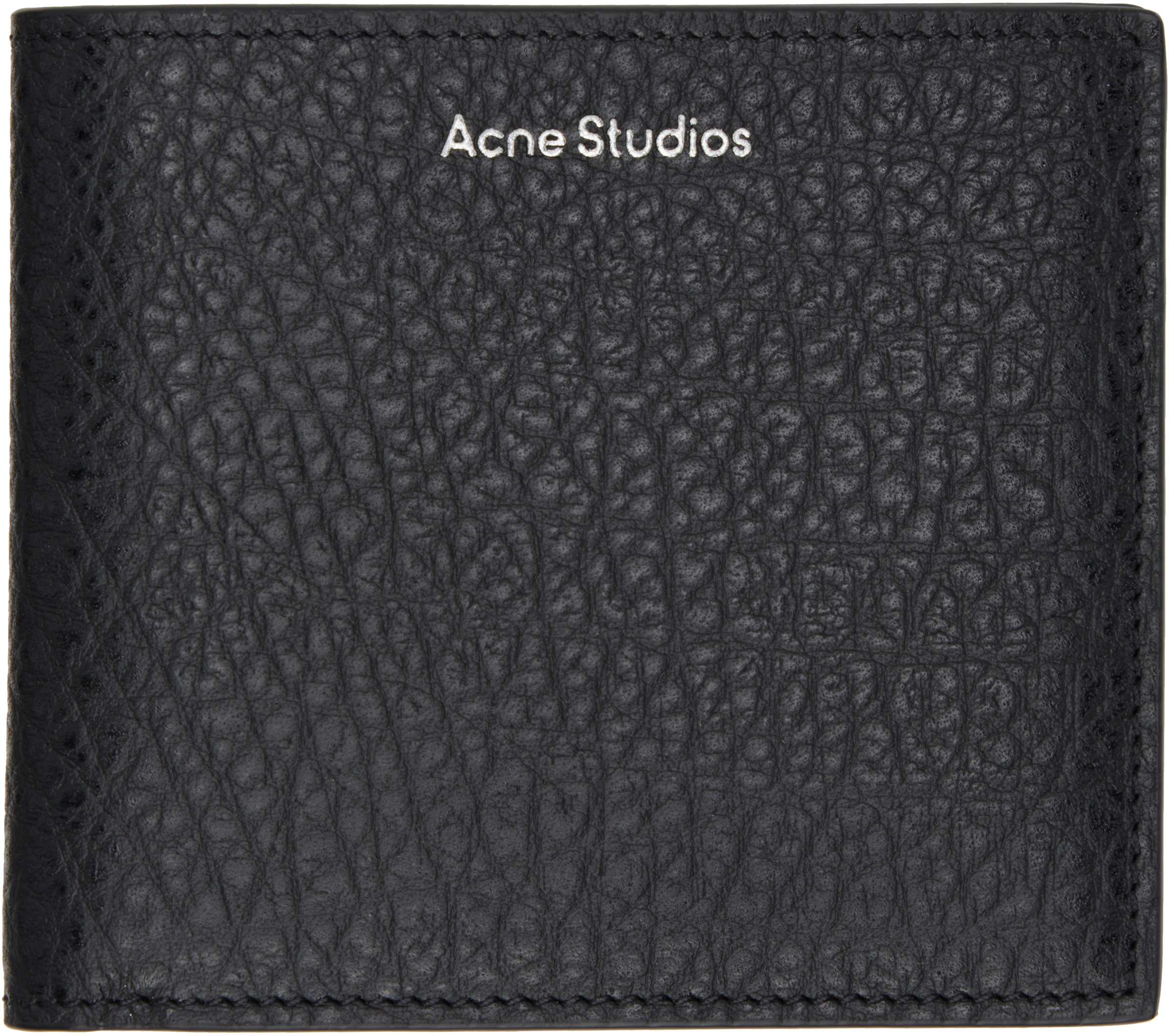 Black Folded Leather Wallet