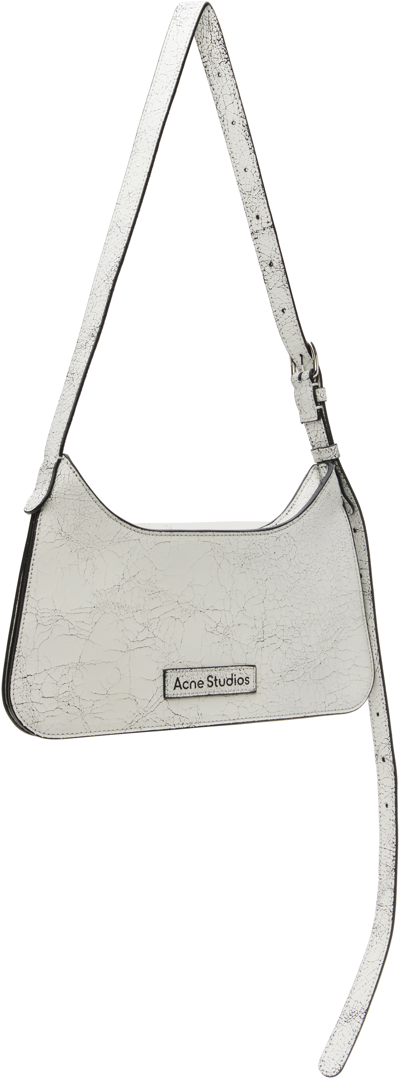 Shop Acne Studios White Platt Mini Shoulder Bag In 100 White