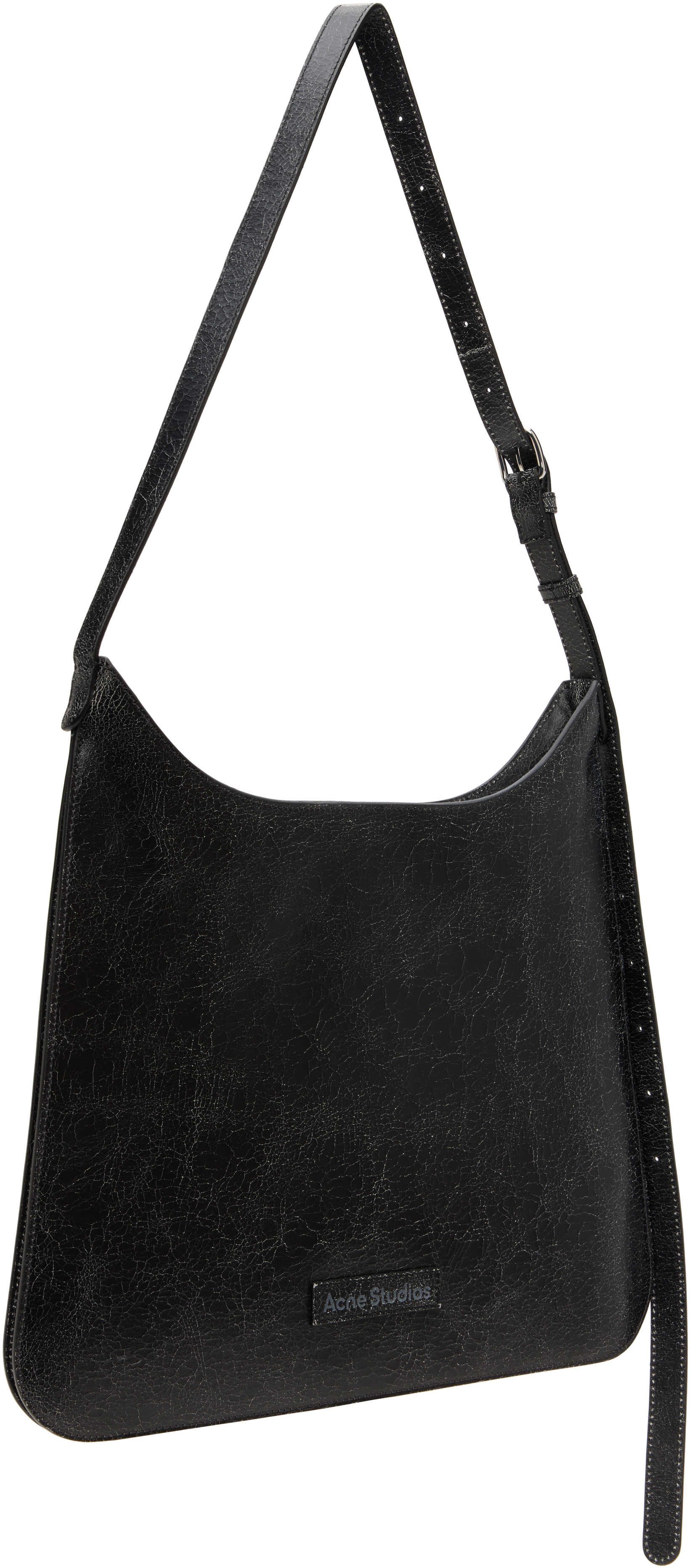 Shop Acne Studios Black Platt Shoulder Bag In 900 Black