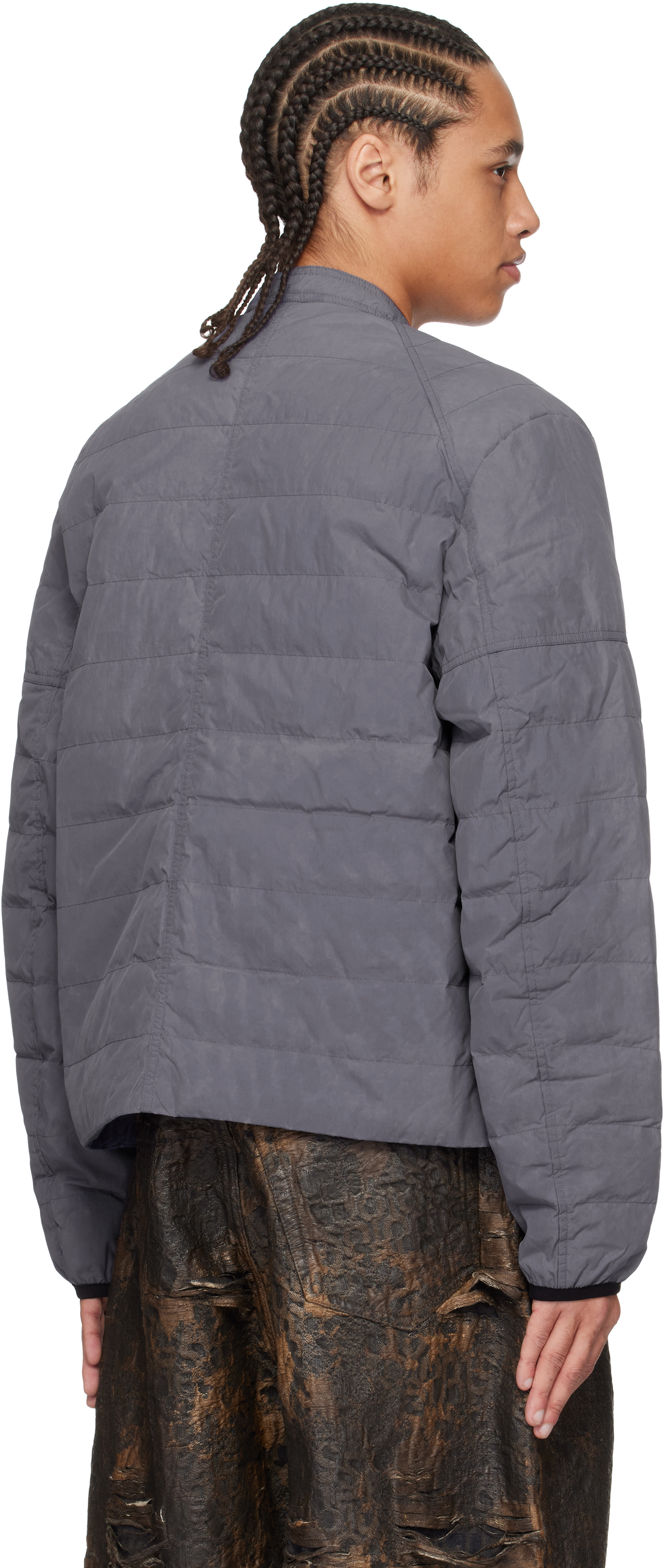 Acne Studios Blue Down Jacket In Aan Blue