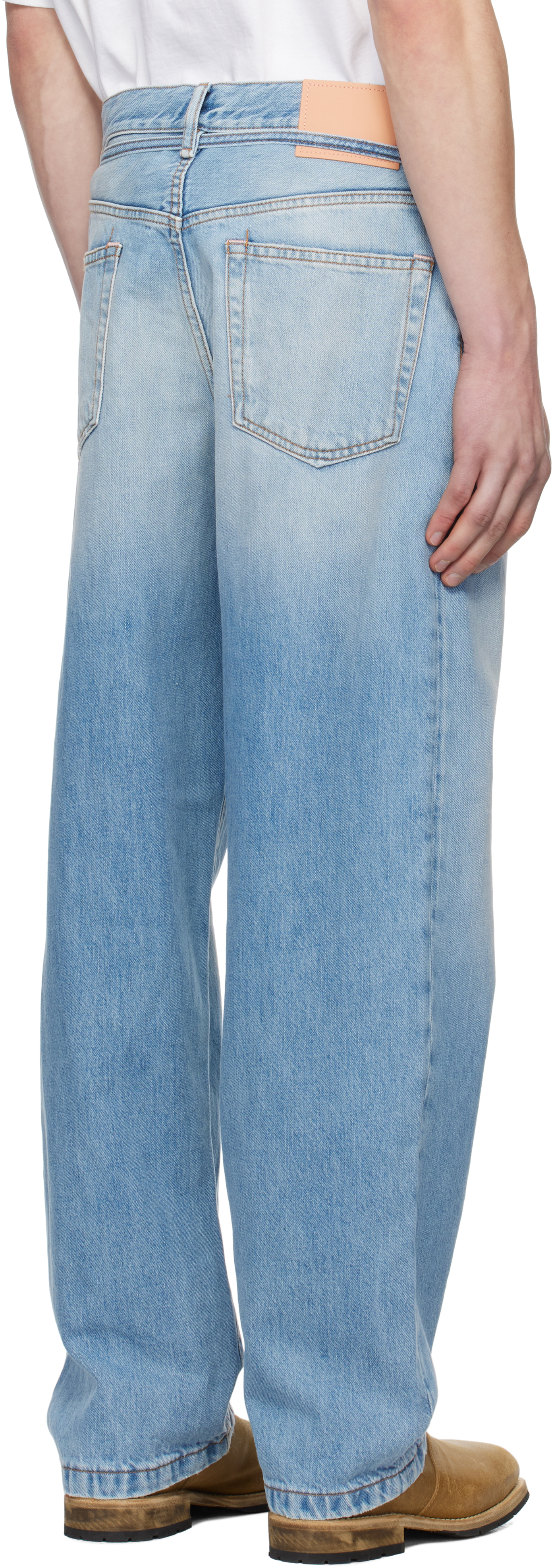 Acne Studios Blue Loose-fit 1991 Toj Jeans In 228 Light Blue