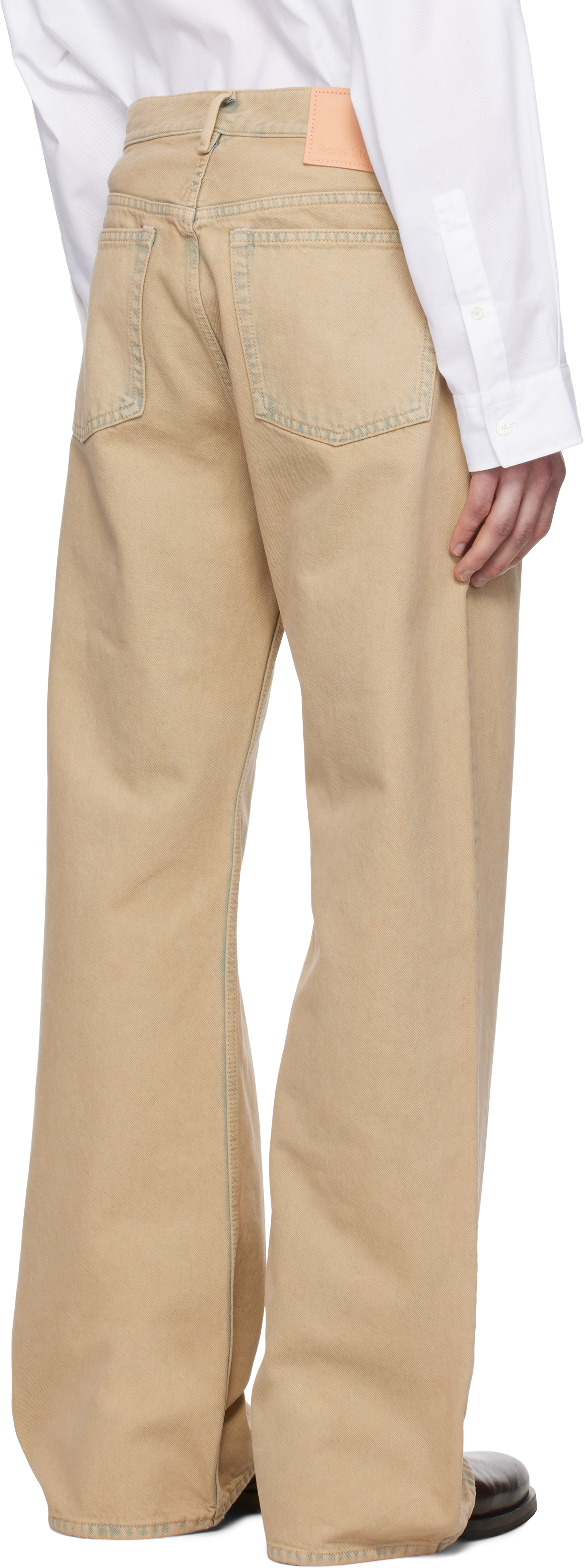 Acne Studios 1991 Toj Straight Denim Jean In 14l Light Sand