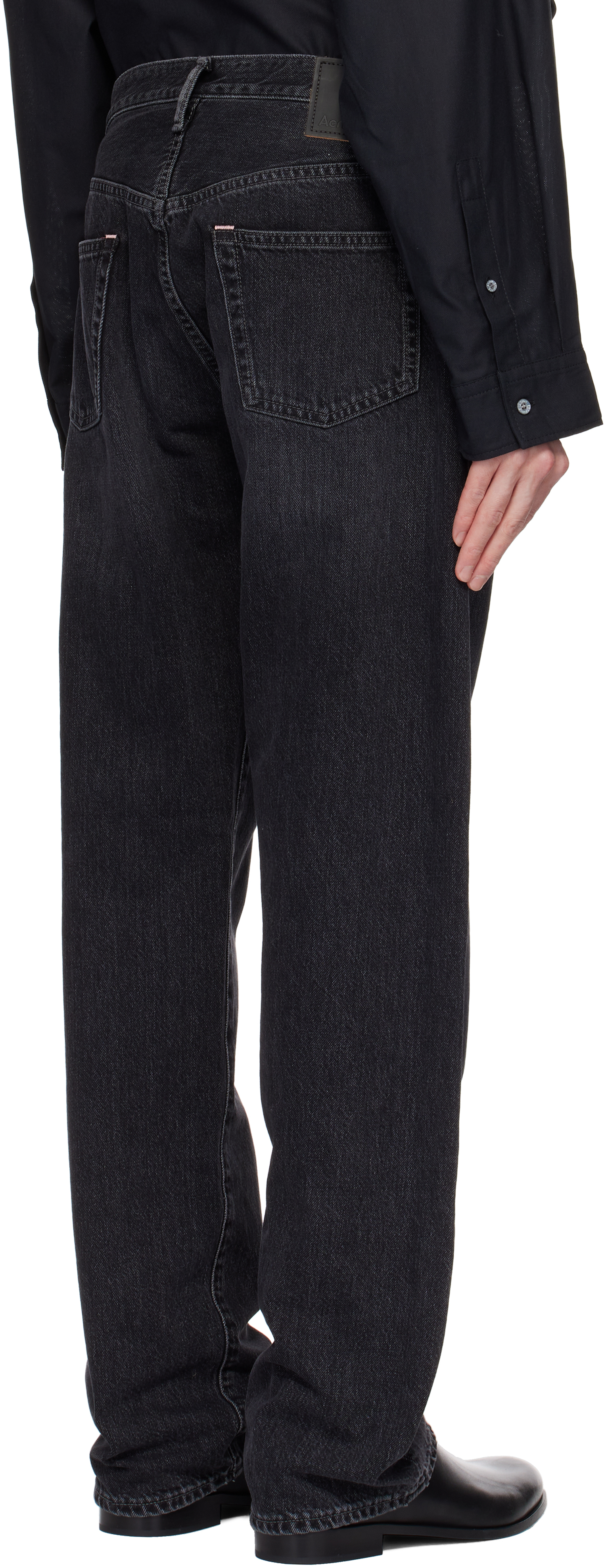 Acne Studios Black Baggy Fit 1981m Jeans In 900 Black