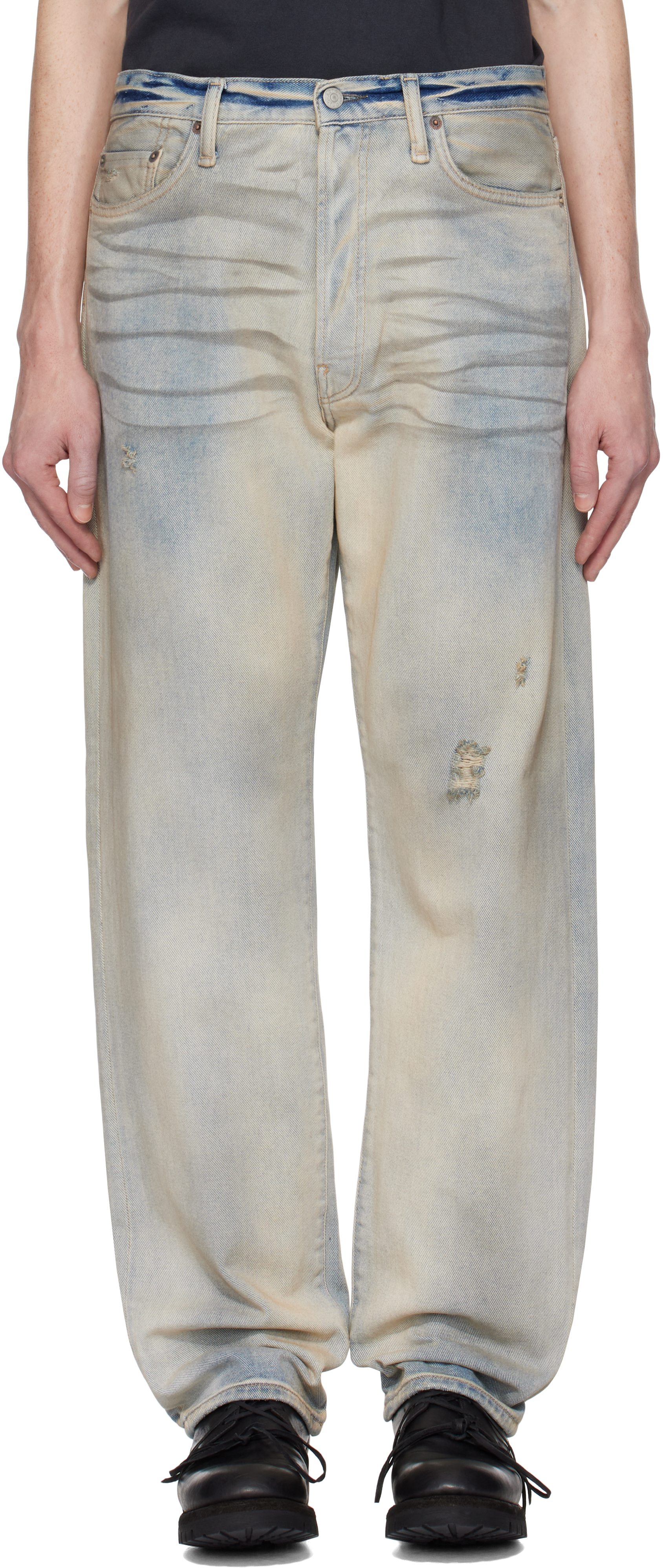 ACNE STUDIOS BLUE LOOSE-FIT 1999M JEANS