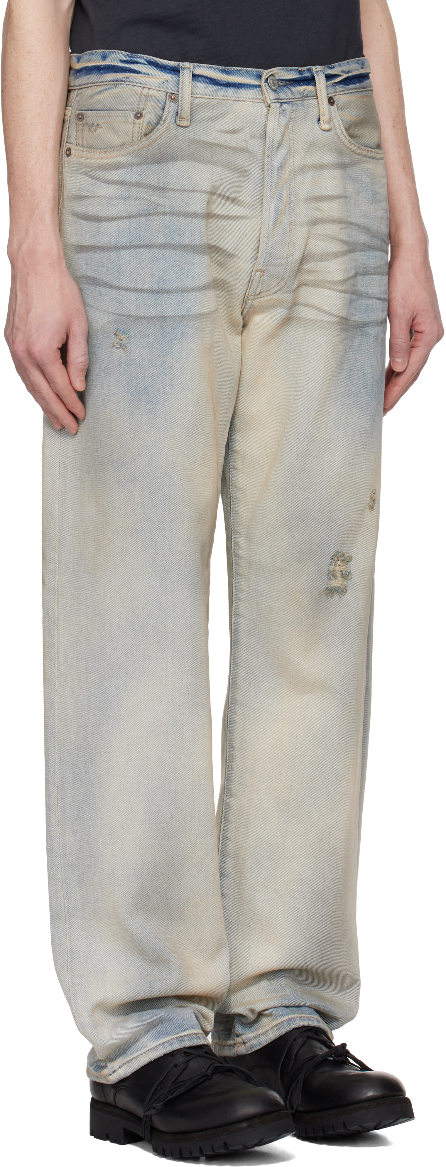 ACNE STUDIOS BLUE LOOSE-FIT 1999M JEANS
