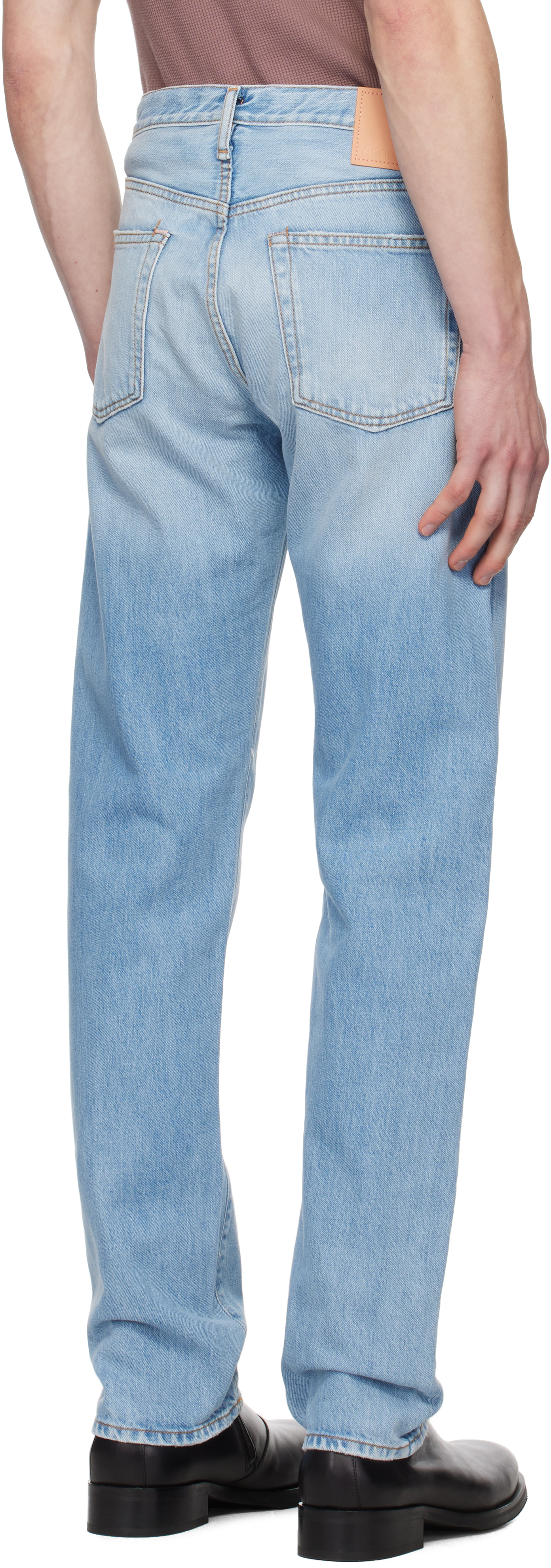 Acne Studios Blue Regular Fit 1996 Jeans In 228 Light Blue