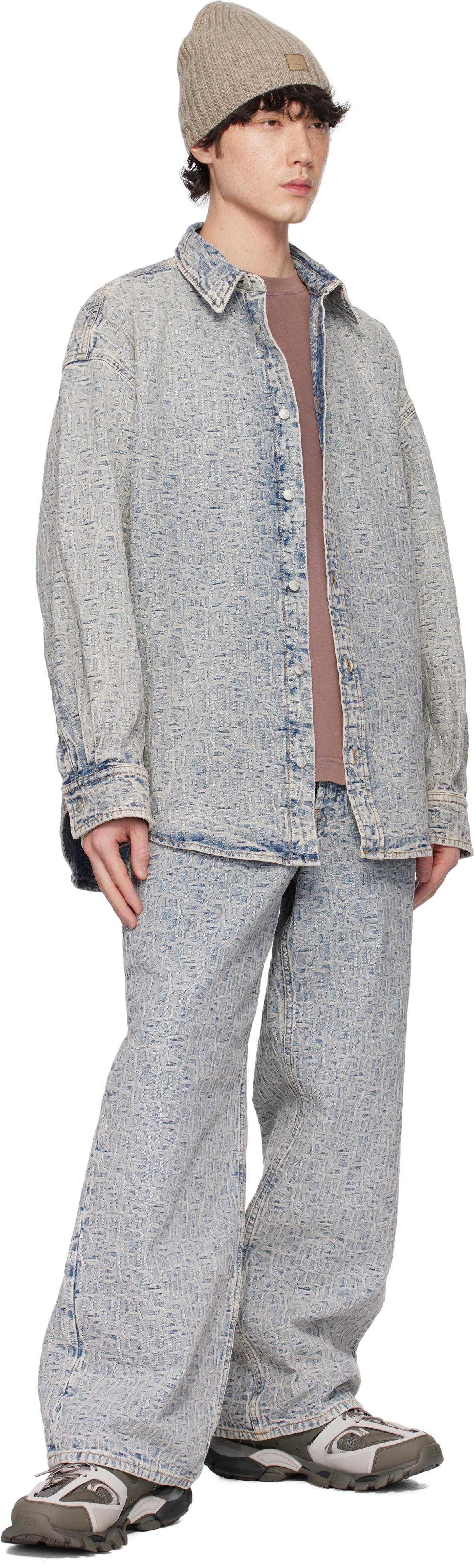 Acne Studios Blue 1981m Jeans In Blue,beige | ModeSens