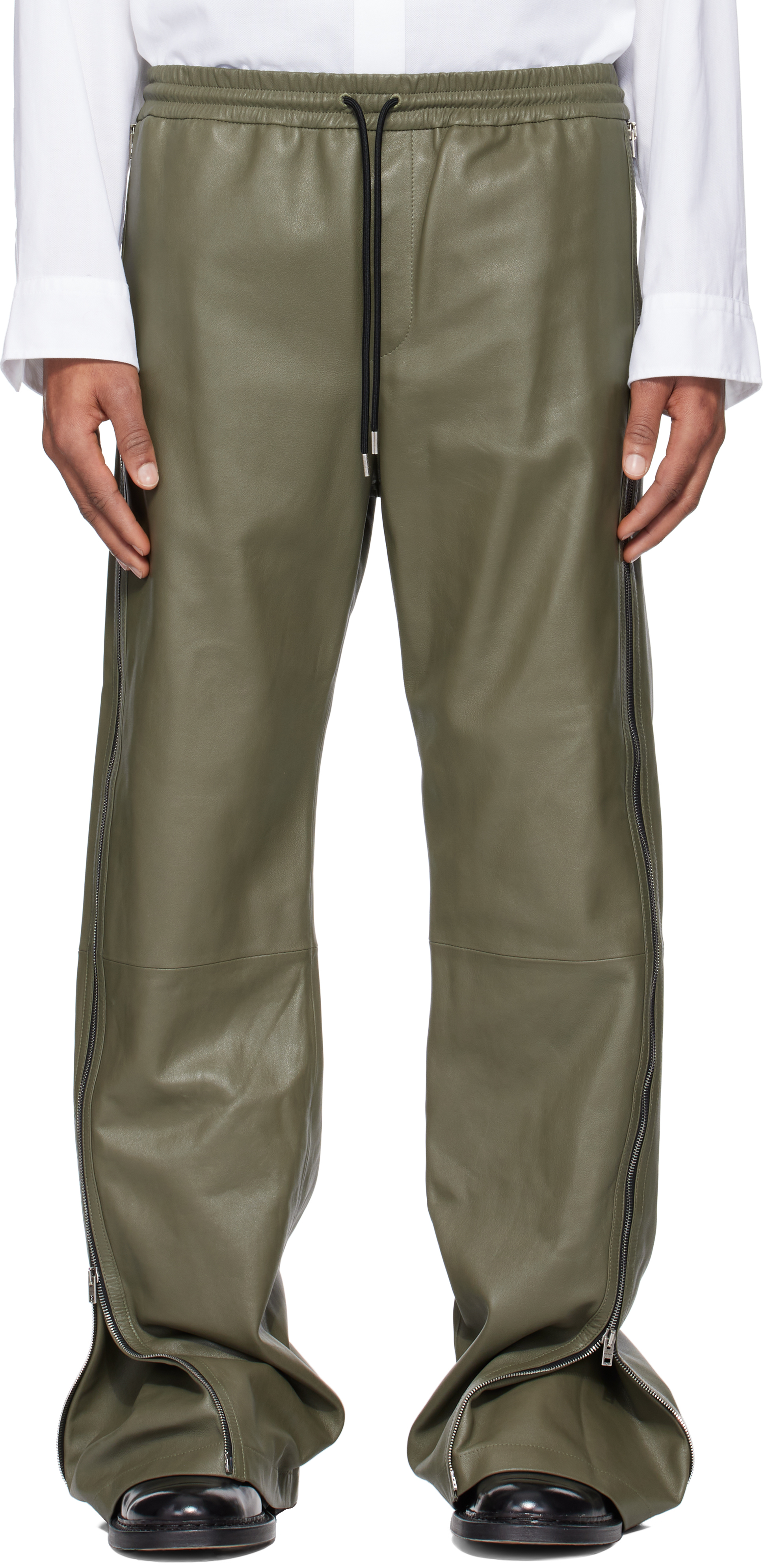 acne-studios-green-zip-leather