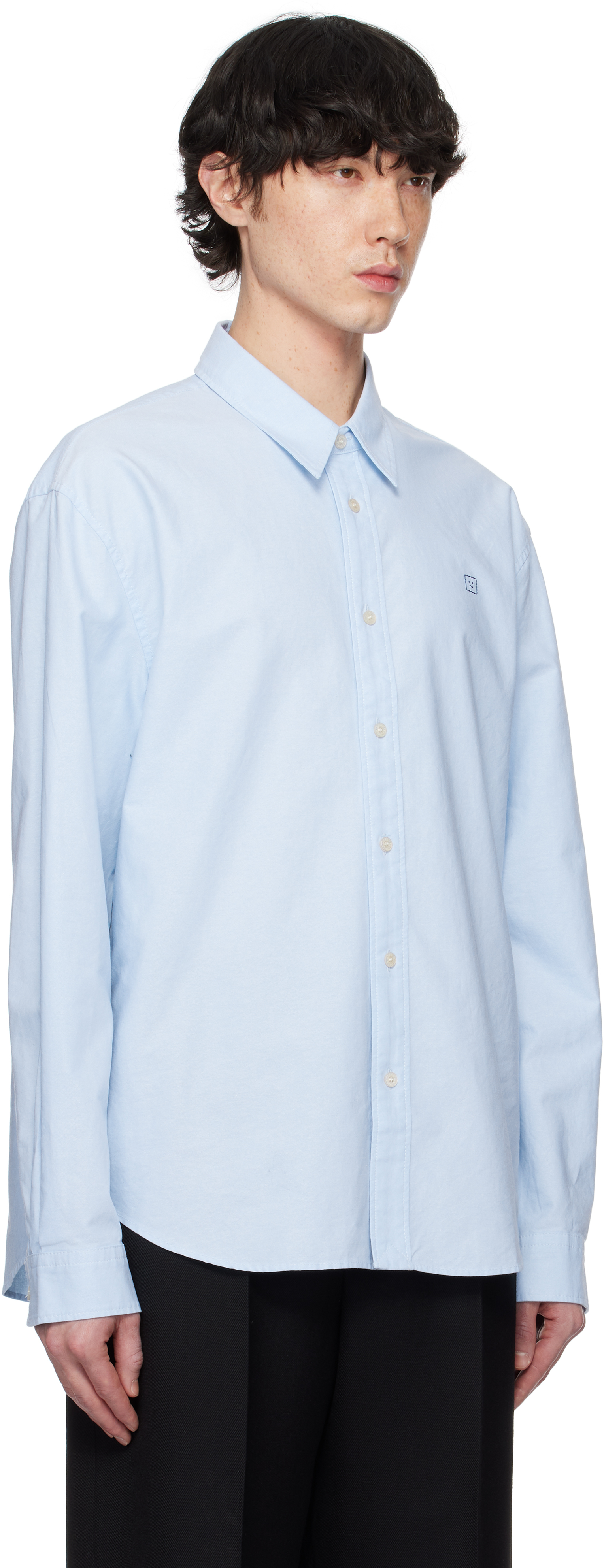 Acne Studios Blue Button-up Shirt In 228 Light Blue