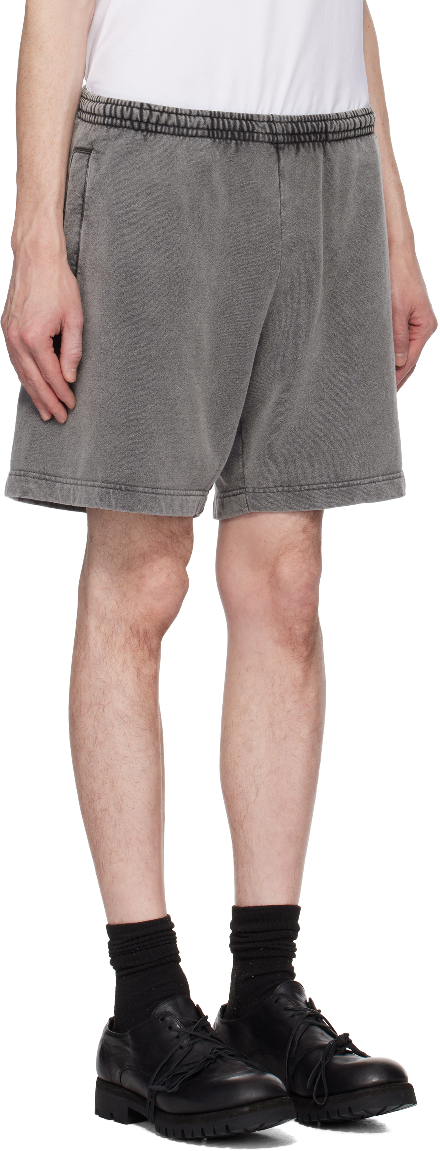 ACNE STUDIOS GRAY COTTON SHORTS