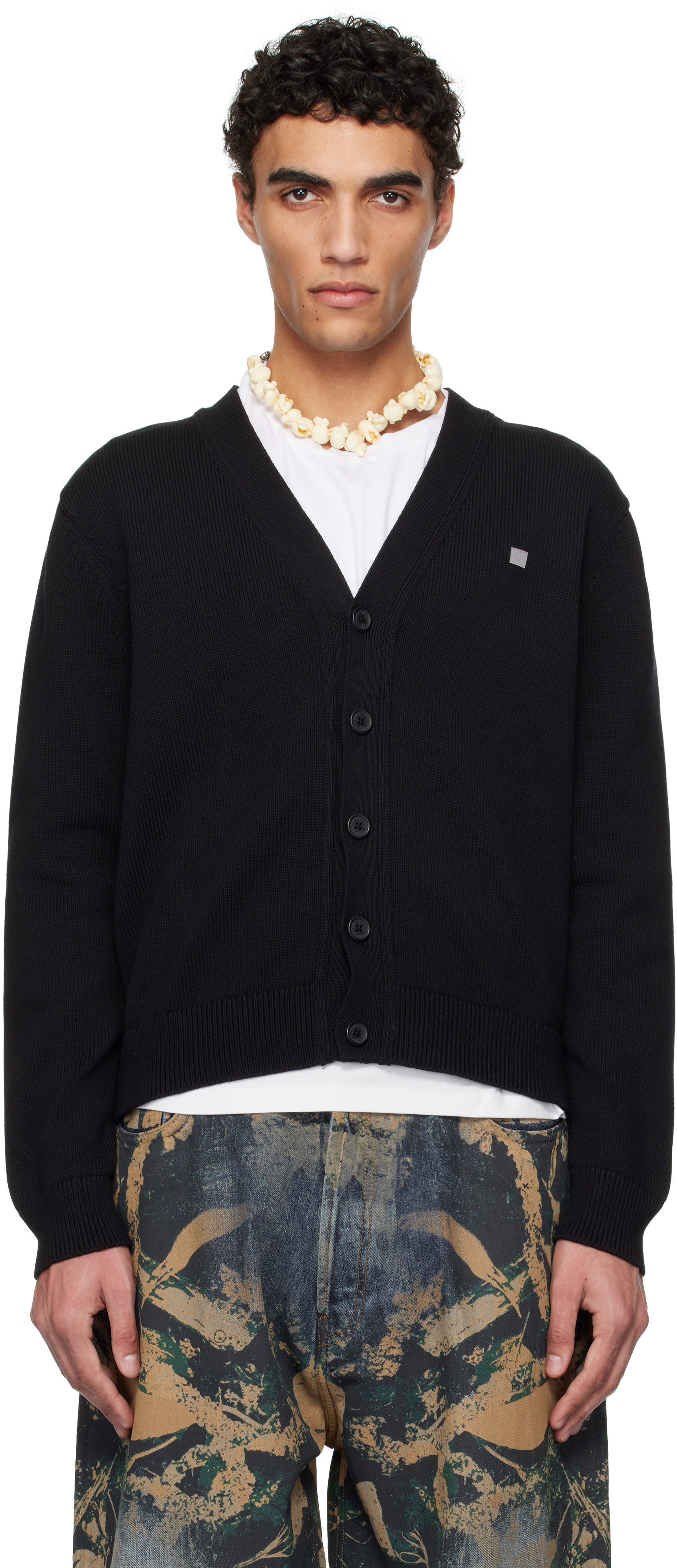 Acne Studiosのブラック Vネックライン カーディガンがセール中