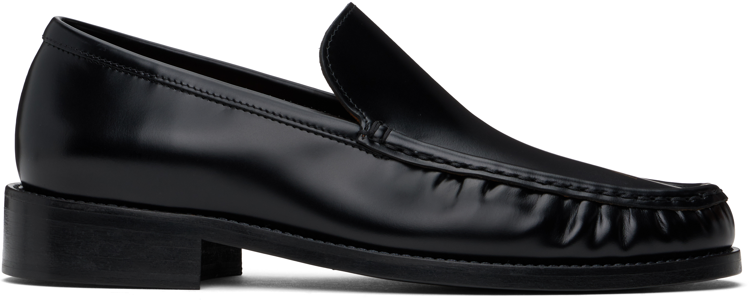 Black Leather Loafers