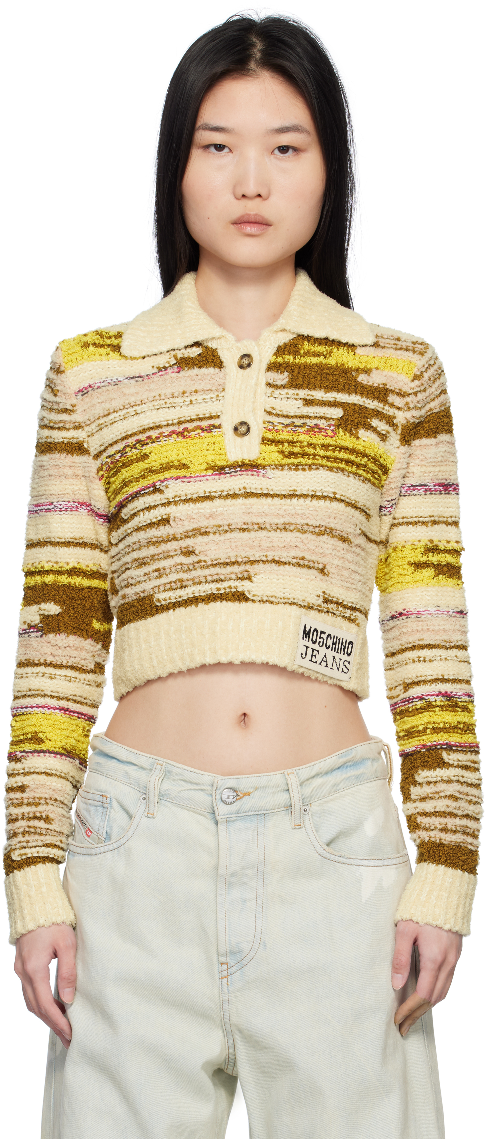 MOSCHINO JEANS striped newest sweater