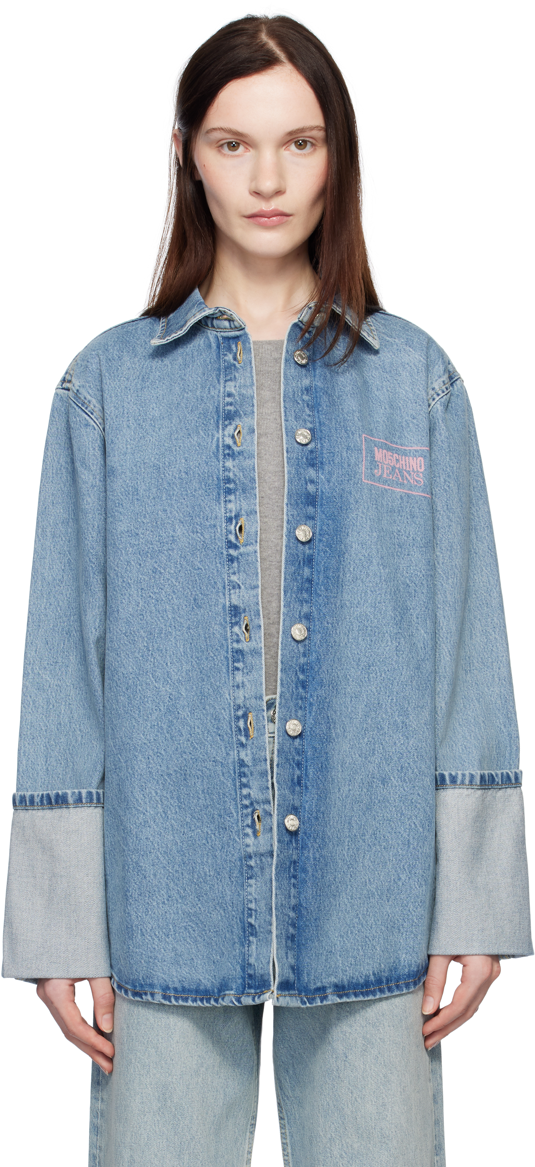 Blue Oversized Denim Shirt