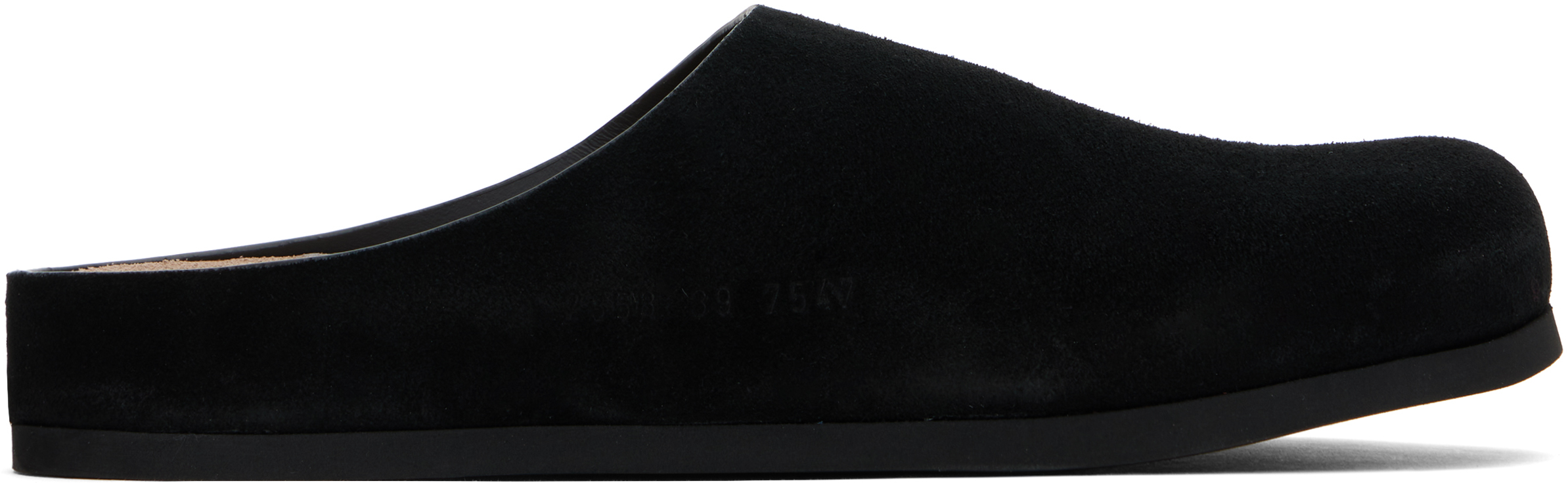 【関税込み】Common Projects ブラック スエード クロッグ Common Projects Suede clogs for Women - Black in USA | Level