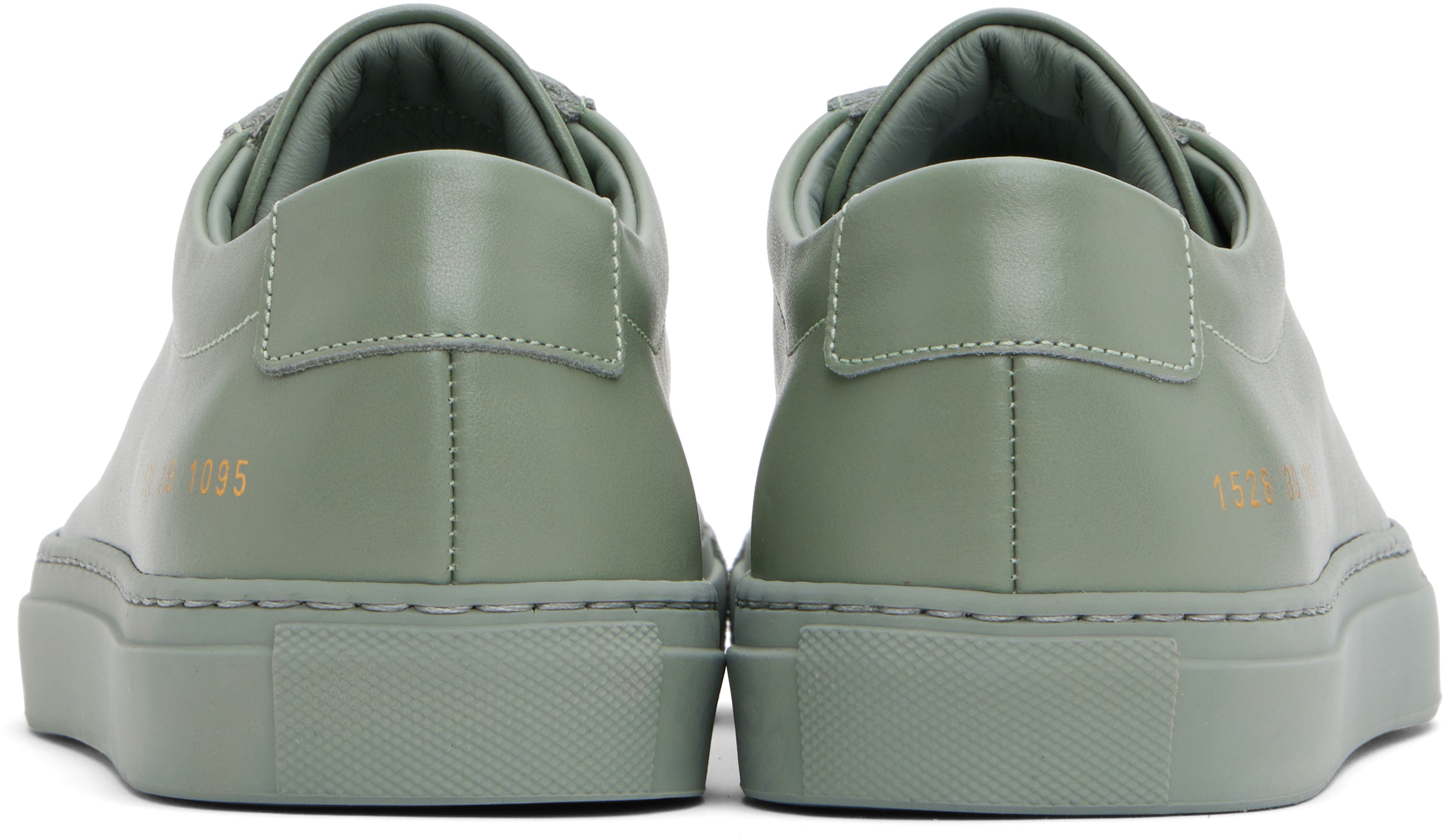 COMMON PROJECTS GREEN ORIGINAL ACHILLES LOW SNEAKERS