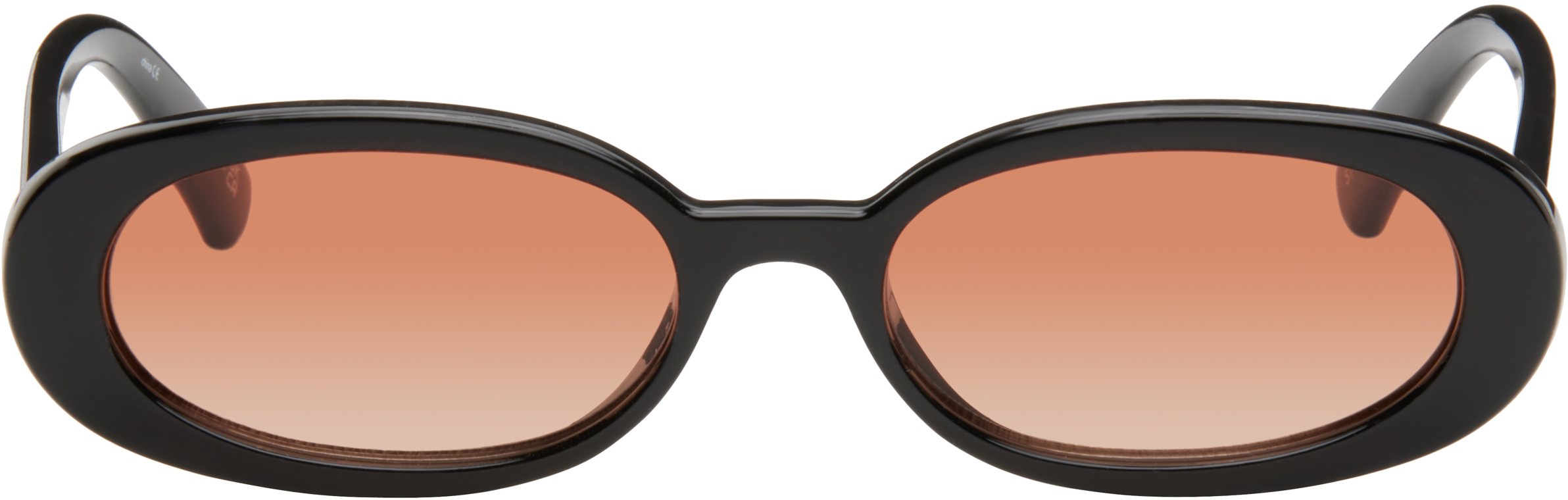 Le Specs SSENSE Exclusive Black Outta Love Sunglasses SSENSE