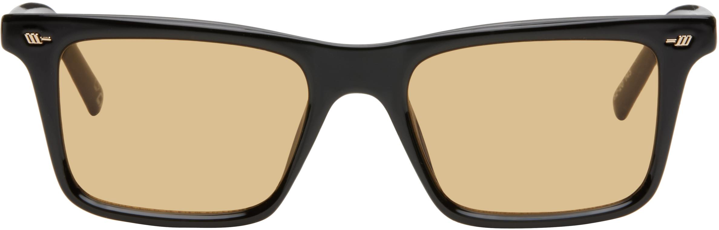 【関税込み】Le Specs SSENSE限定 ゴールド Slinky サングラス SSENSE Exclusive Gold Slinky Sunglasses by Le Specs on Sale