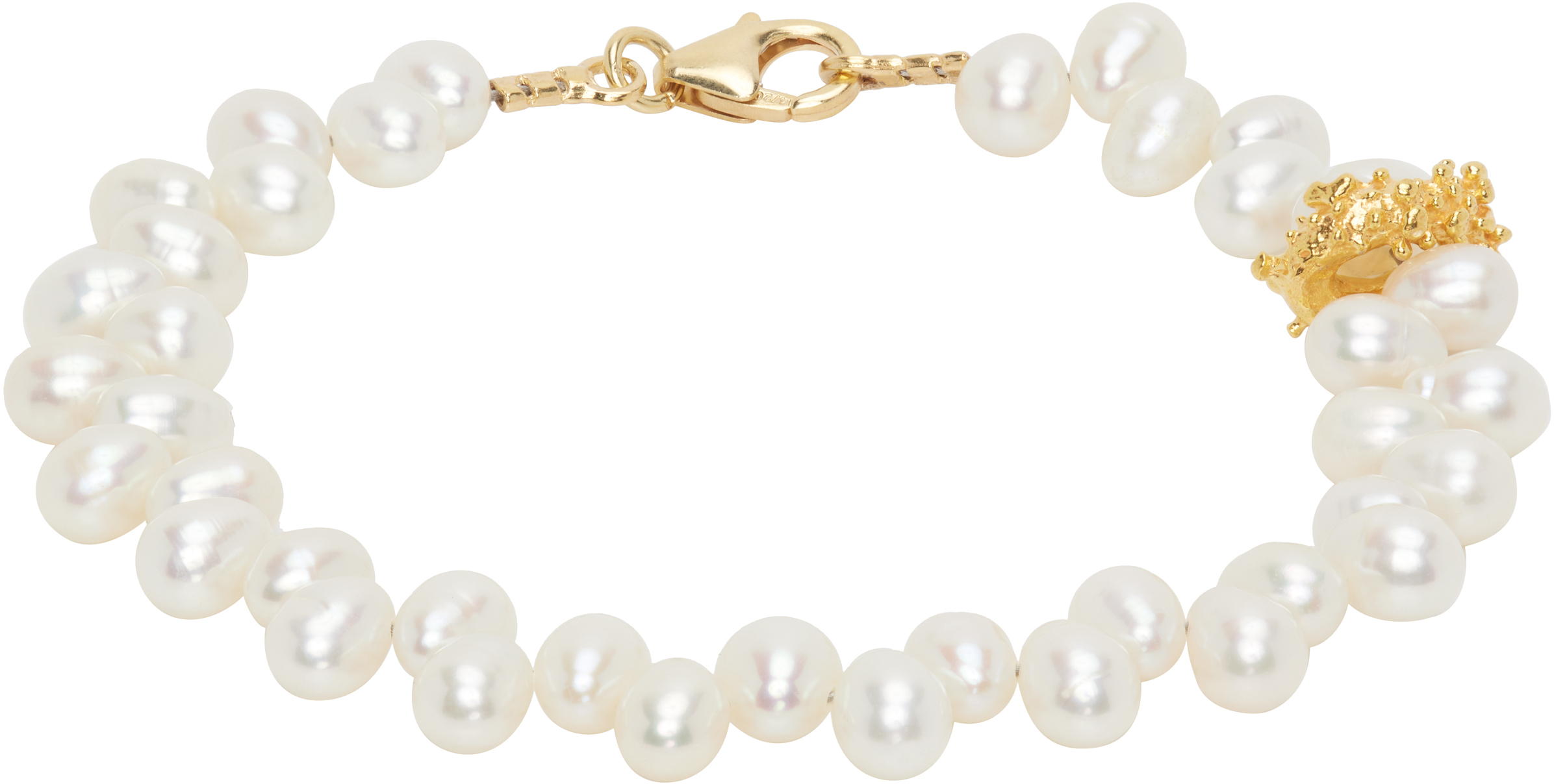 Gold & White 'The Calliope' Bracelet