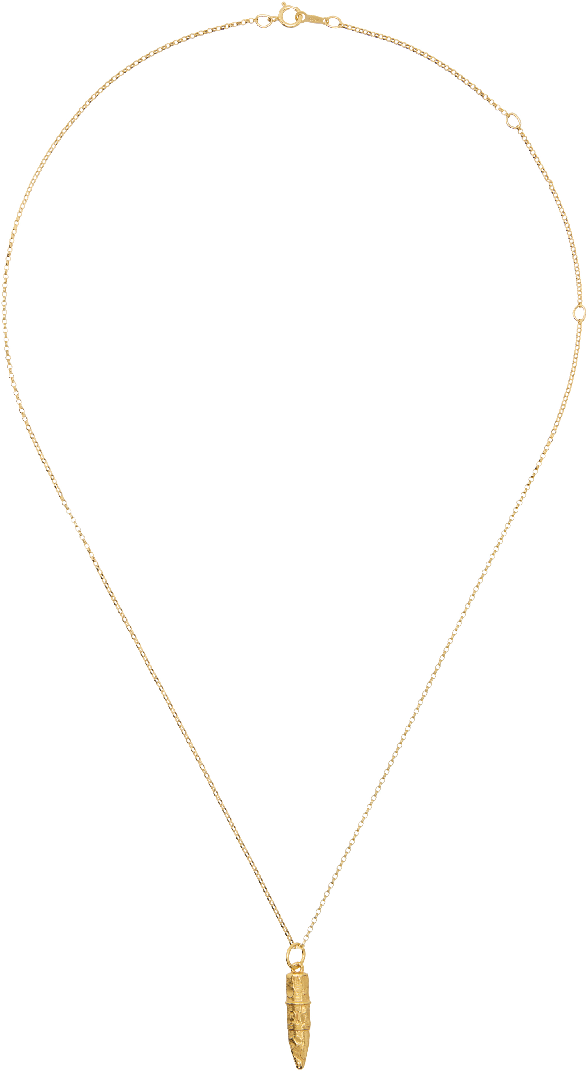 Gold 'The Mini Annotator' Necklace