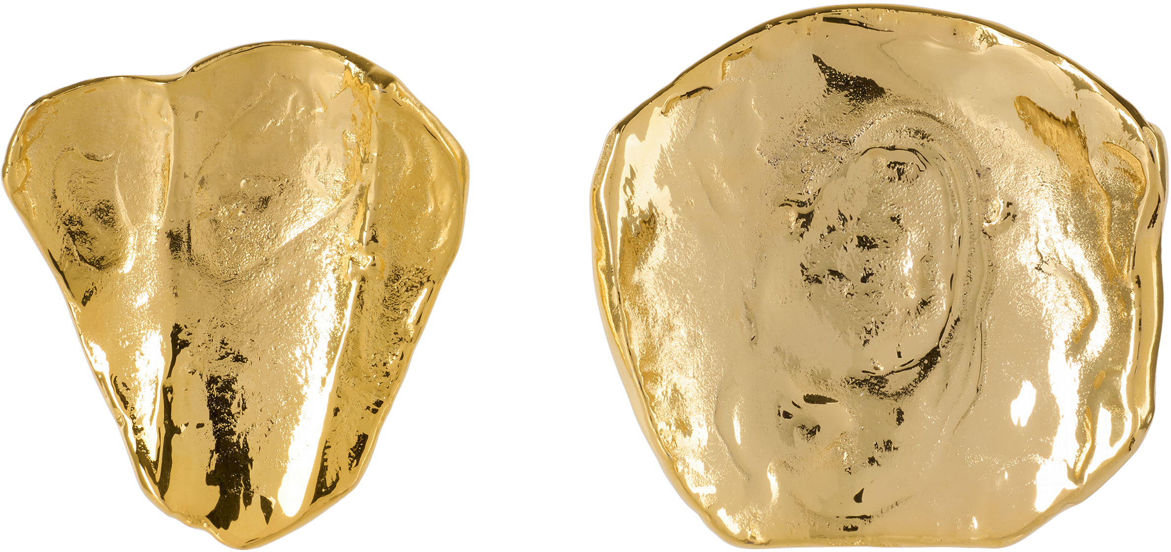 Alighieri Gold 'the Bearer Of Fortune' Dish Set In Gold-plated Brass