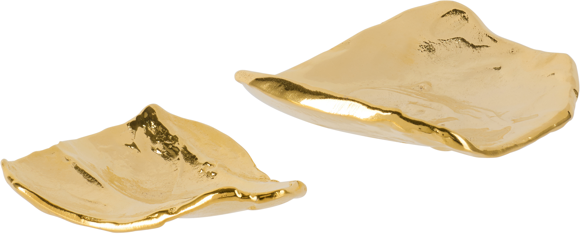 Alighieri Gold 'the Bearer Of Fortune' Dish Set In Gold-plated Brass