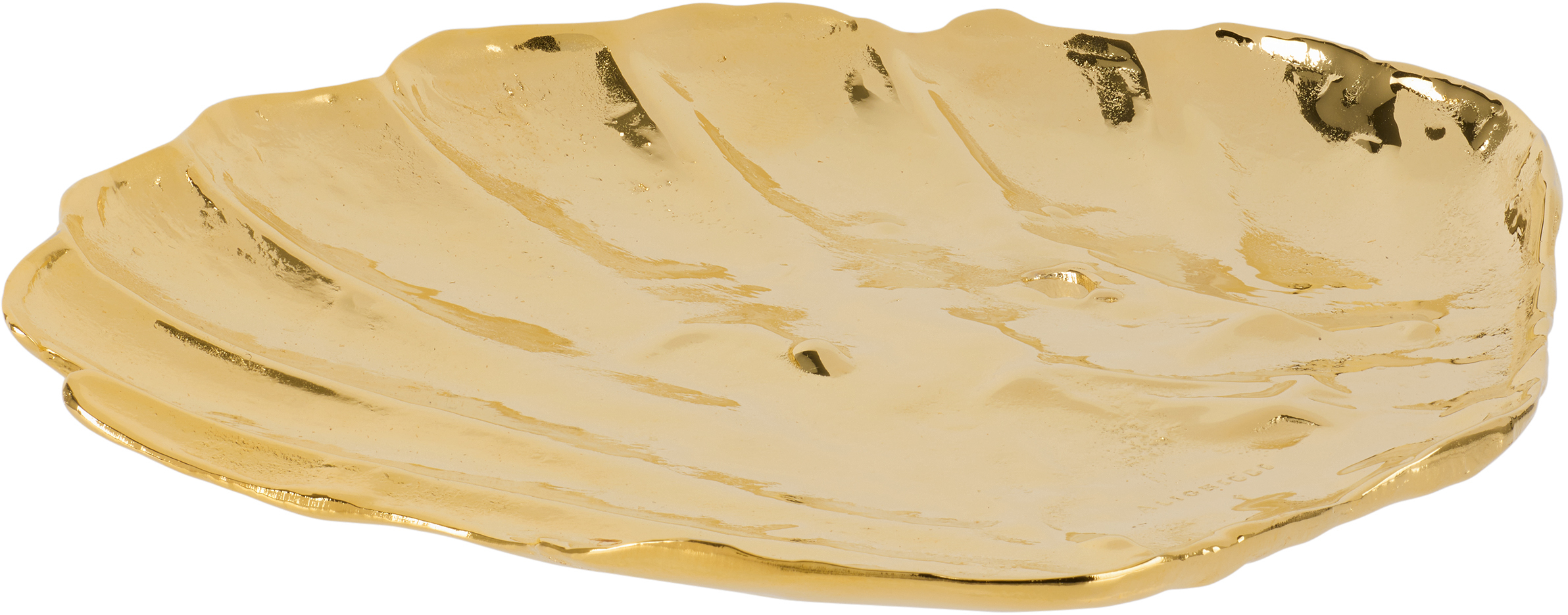 Alighieri Gold 'the Shell Of Clarity' Dish In Gold-plated Brass