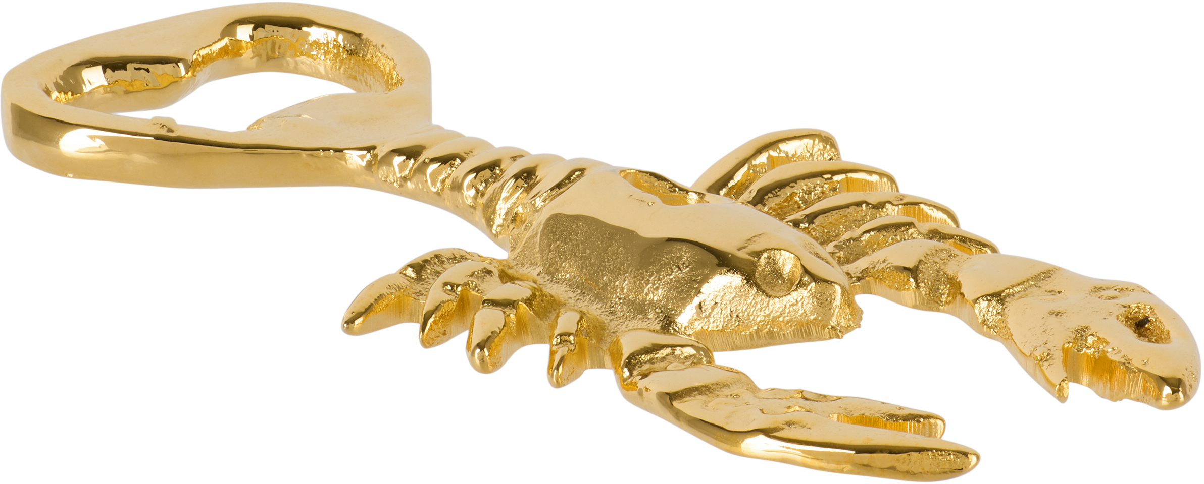 Alighieri Ssense Exclusive Gold 'a Life Aquatic' Bottle Opener In Gold-plated Brass
