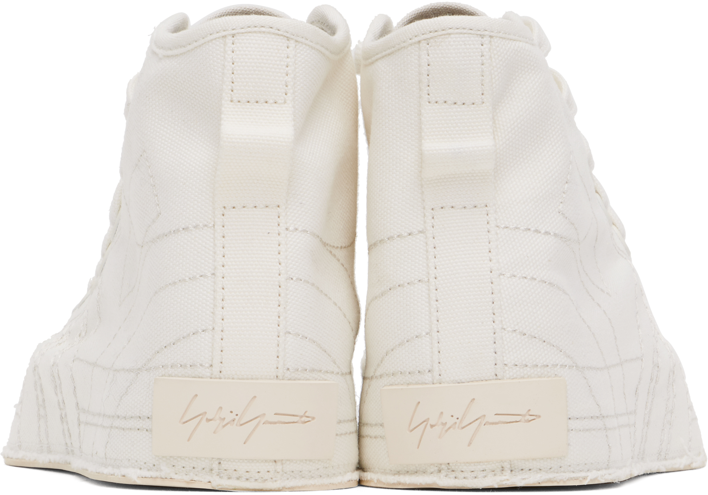 Y-3 Nizza Hi Sneakers In White