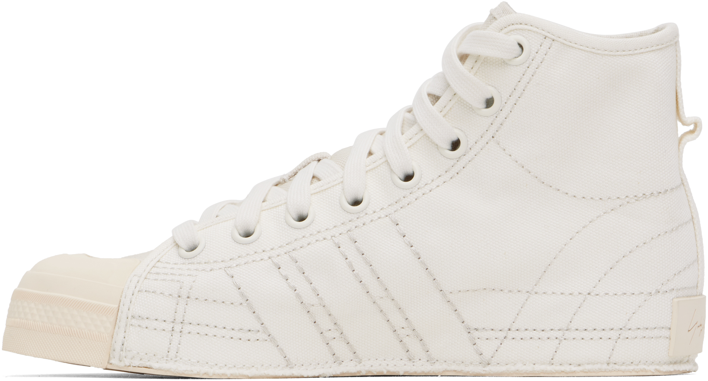 Y-3 Nizza Hi Sneakers In White