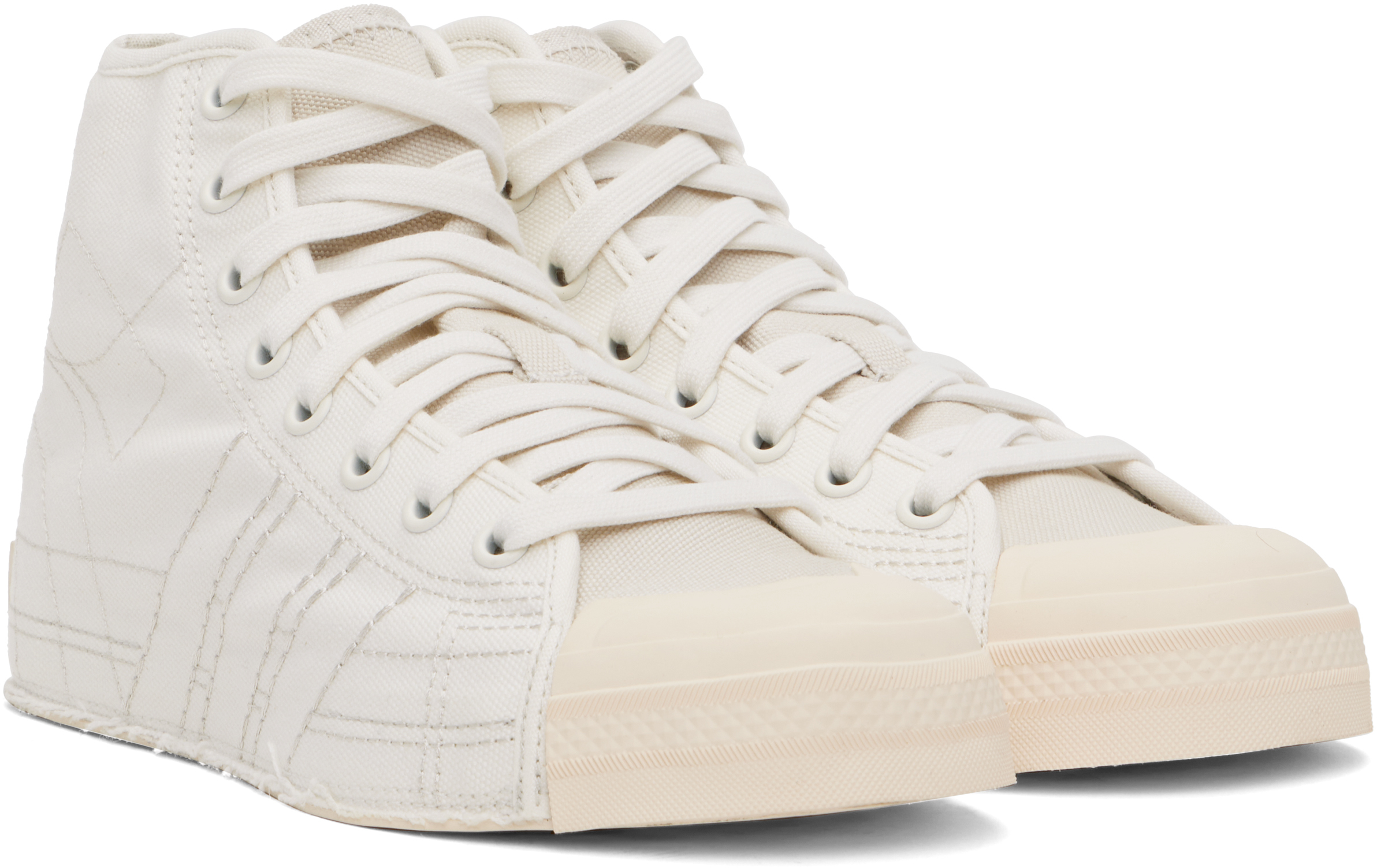 Y-3 Nizza Hi Sneakers In White