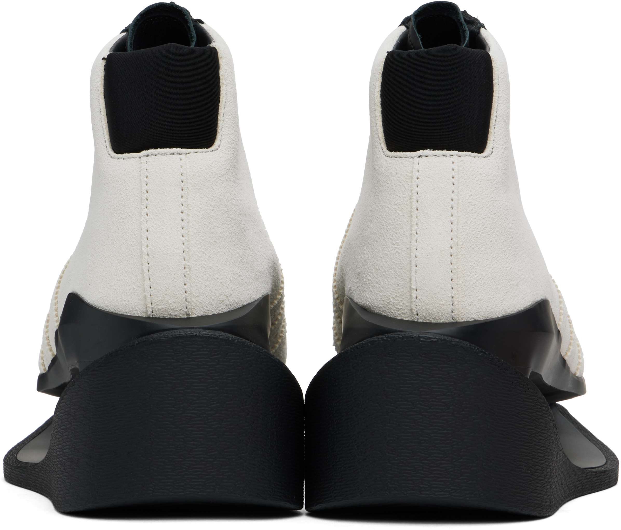Shop Y-3 White & Black Gendo Pro Model Sneakers In Talc/talc