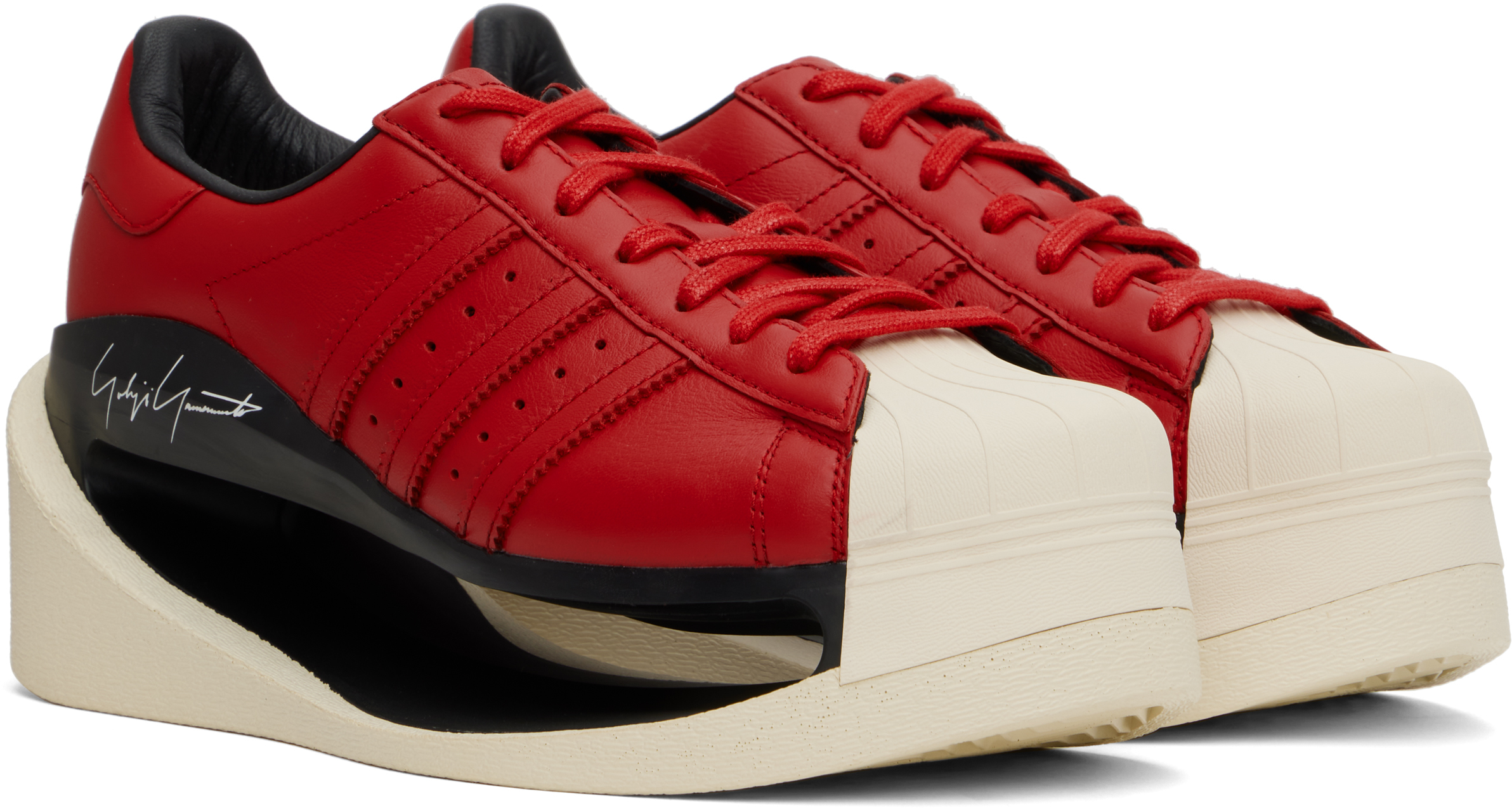 Y-3 Gendo Superstar Sneakers In Betsca/black