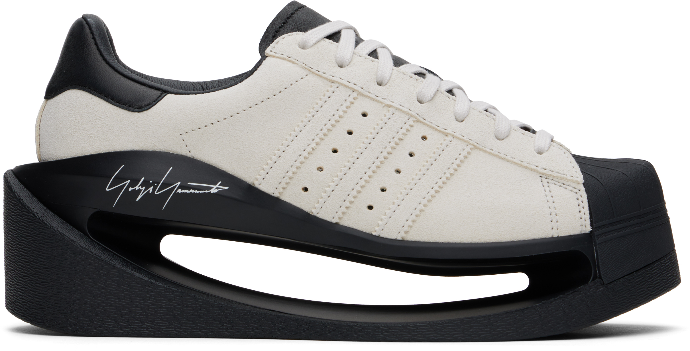 【関税込み】Y-3 オフホワイト Gendo Superstar スニーカー adidas Y-3 Gendo Superstar - White | Free Shipping with