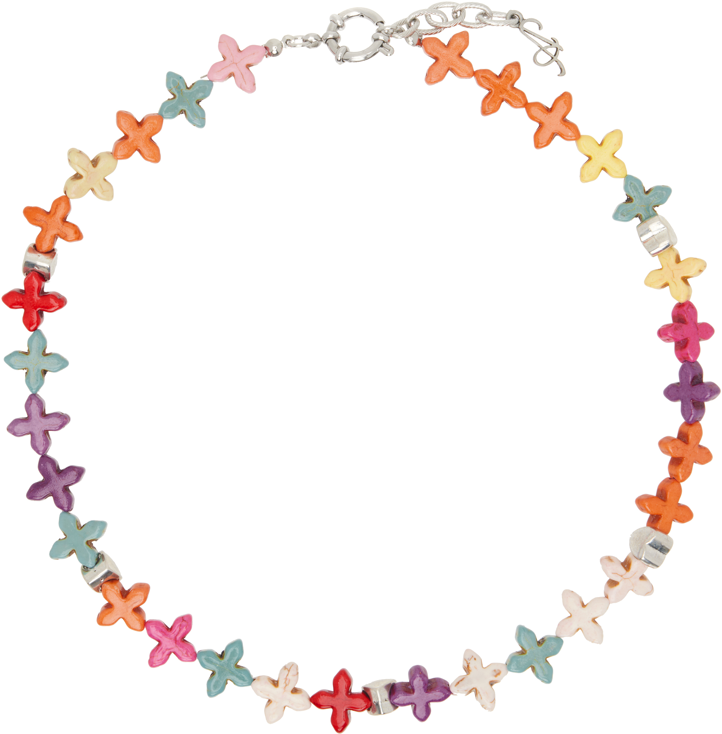 AFTER PRAY Multicolor Flower Love Coloring Necklace SSENSE