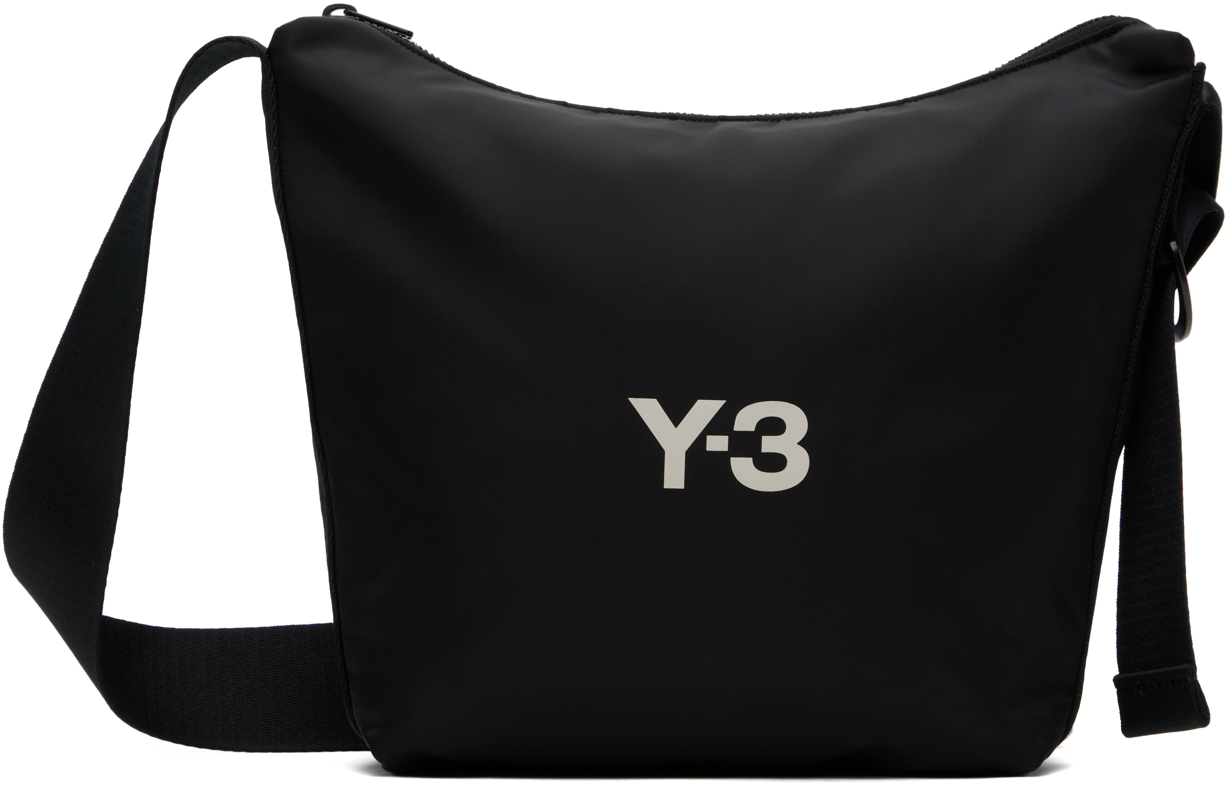 Black Nylon Crossbody Pouch