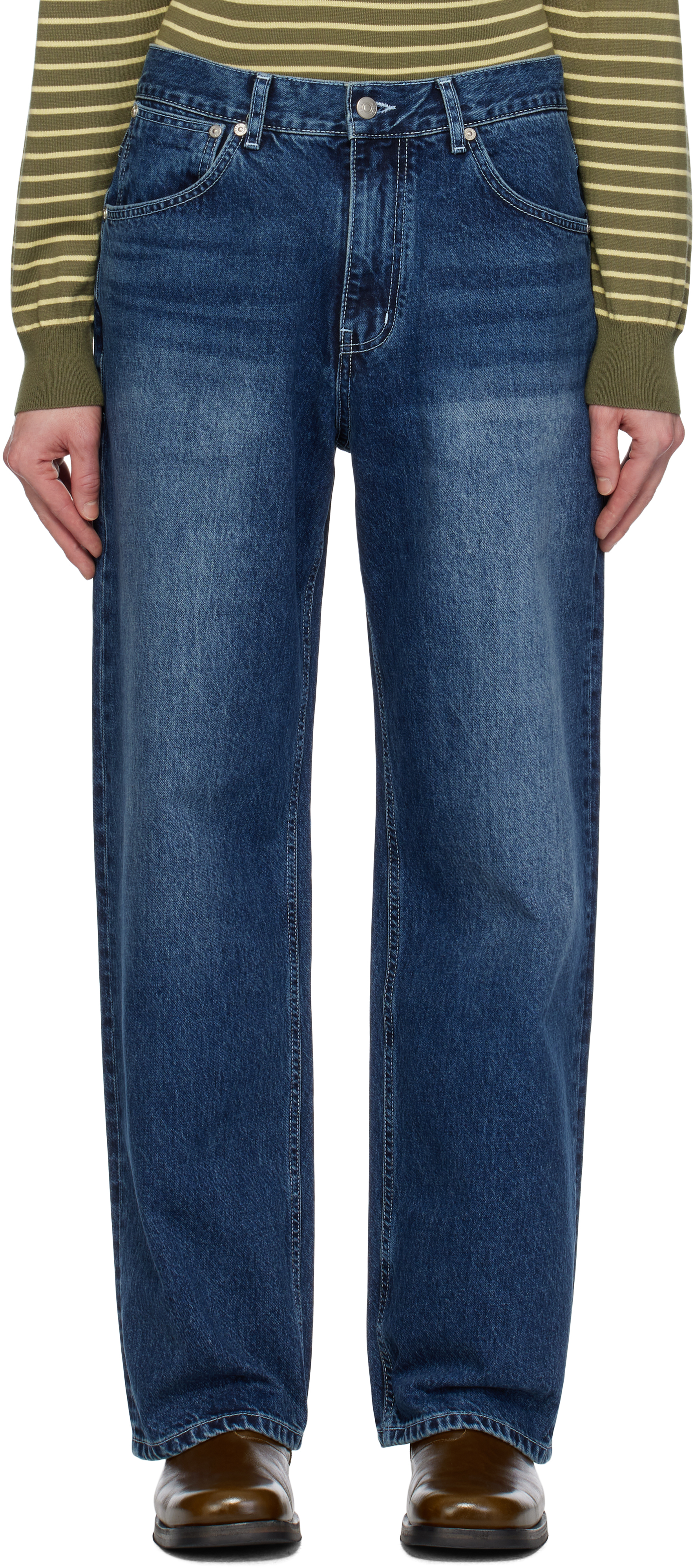 Navy Relaxed Essential Jeans