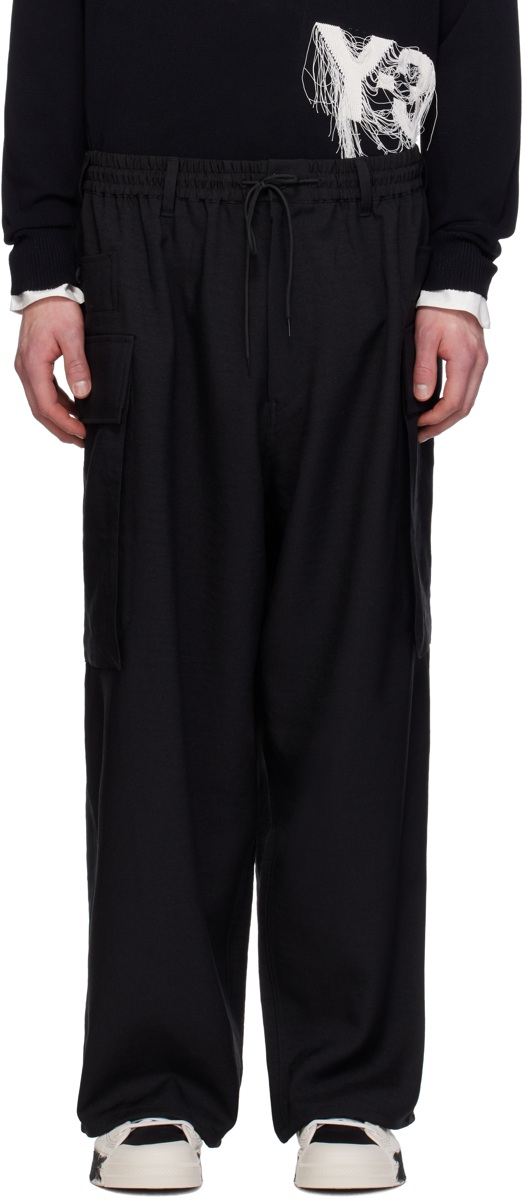 Y-3 Black M Sp Un Cargo Pants In Black