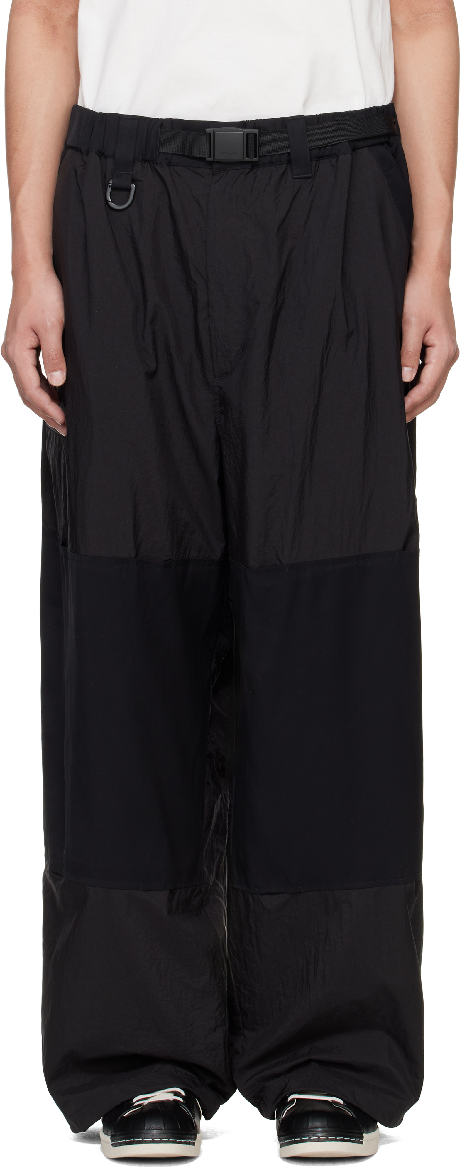 Black Nylon Trousers