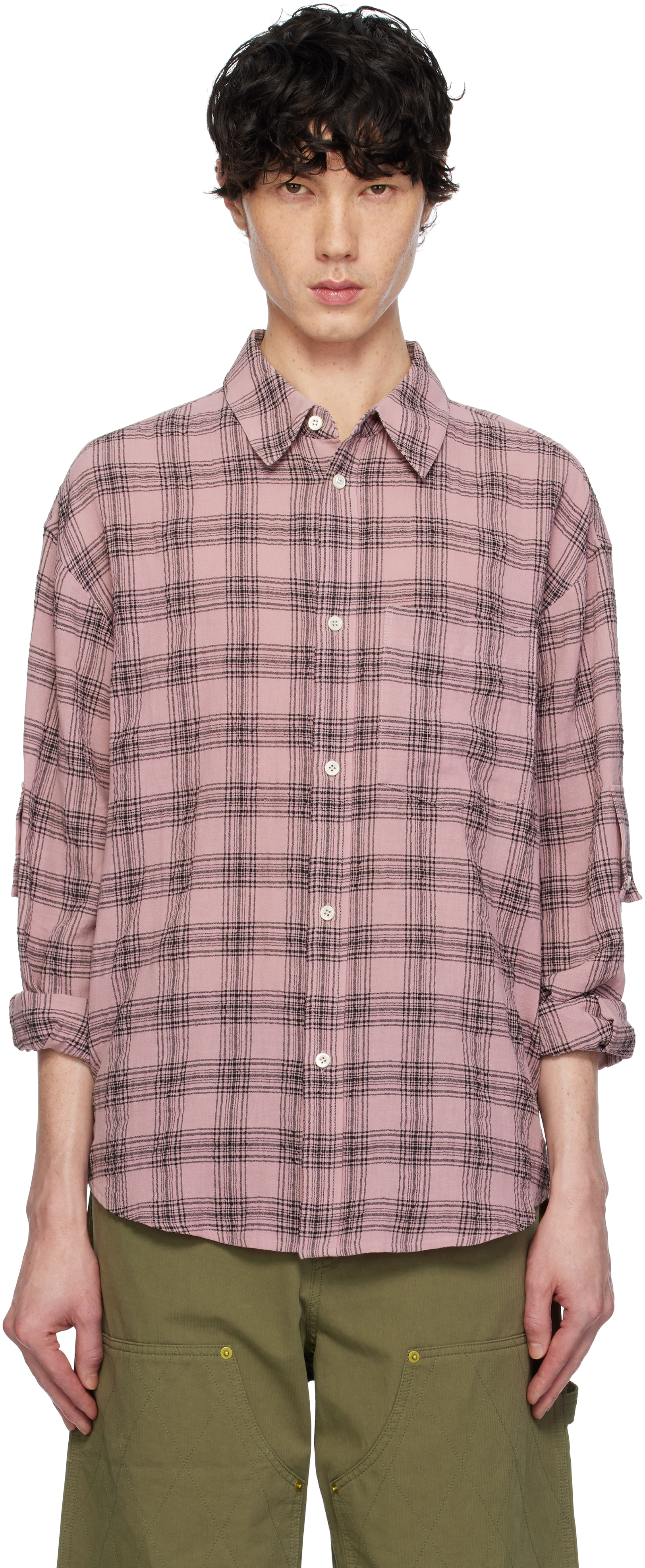 Pink Over Check Bright Shirt